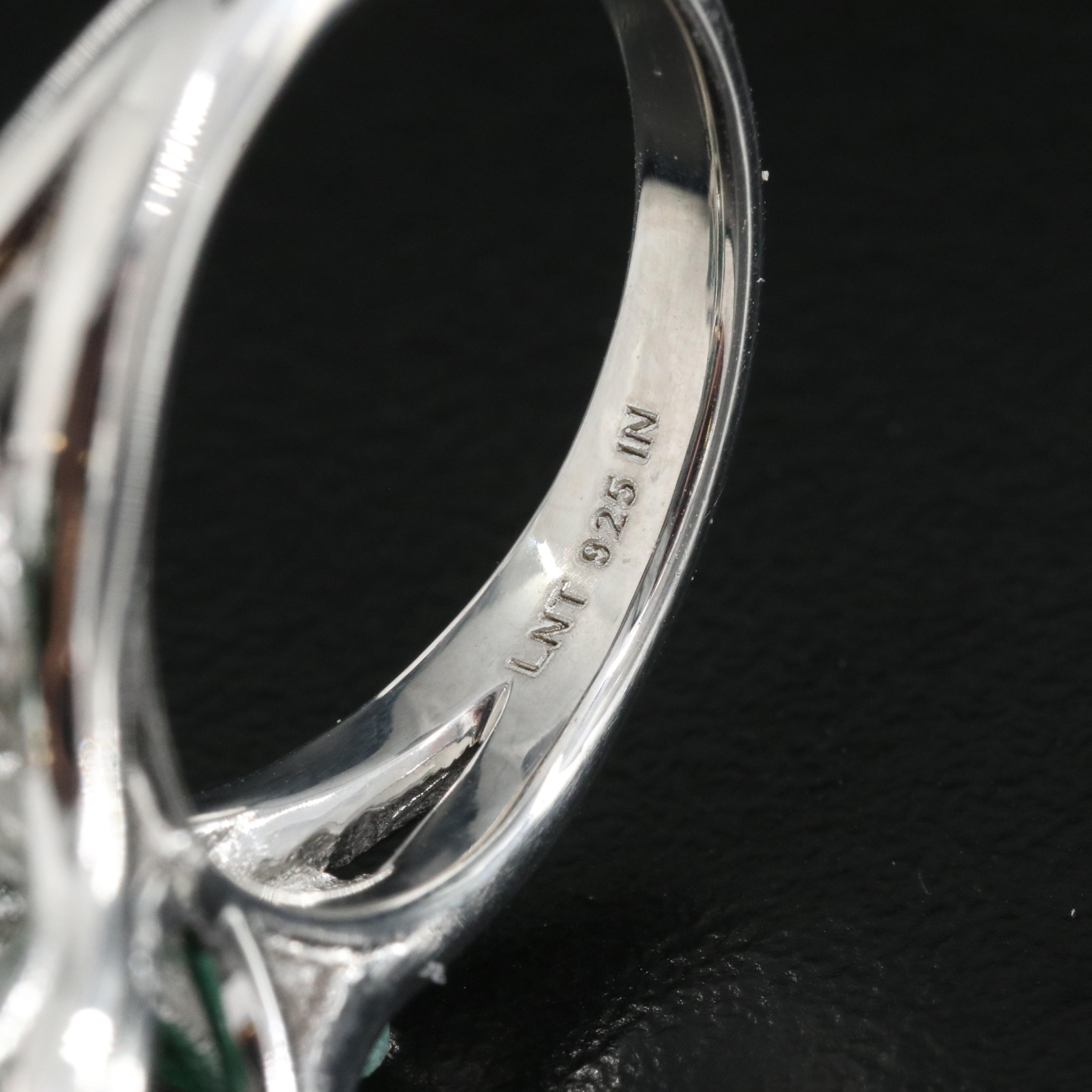 Sterling Emerald Rings