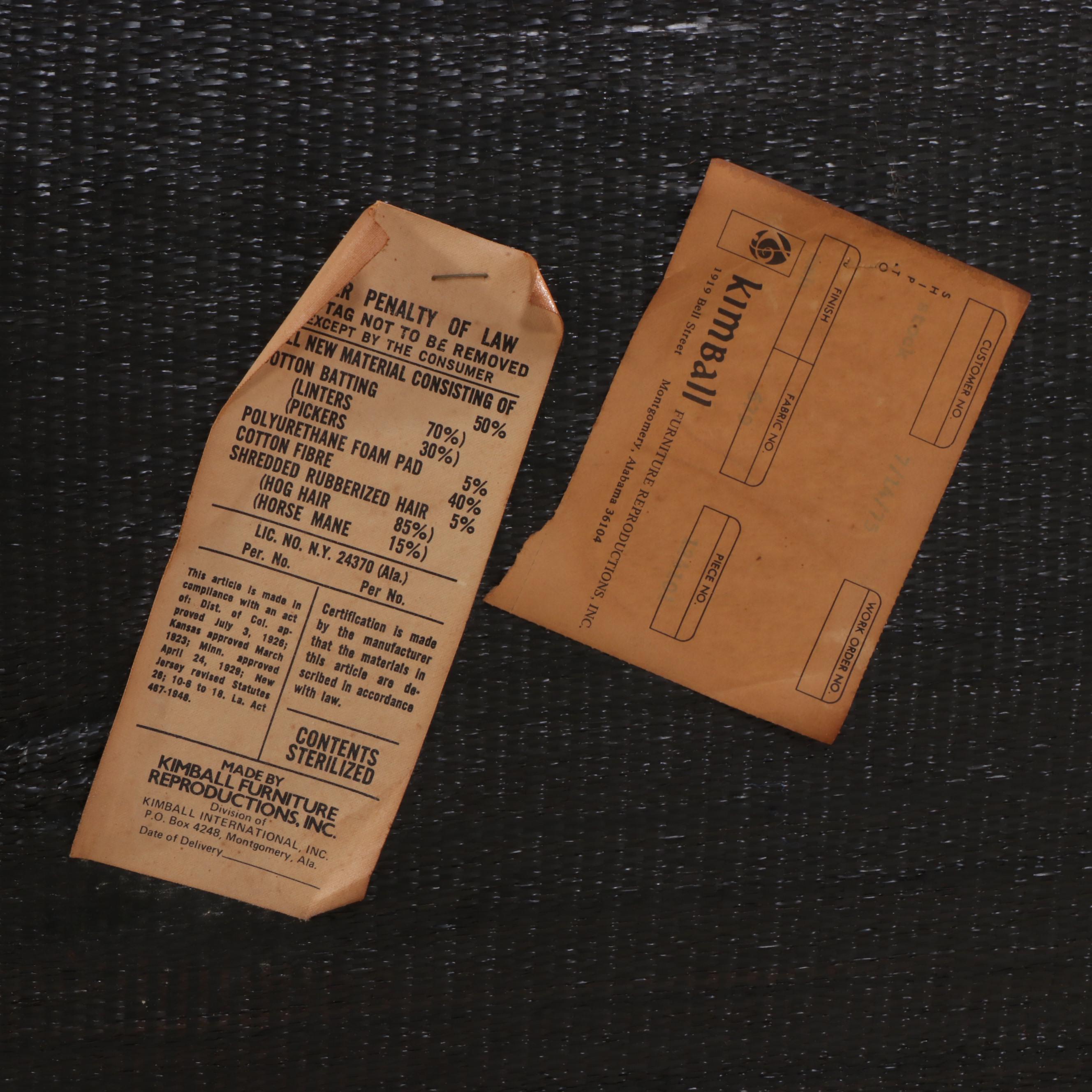 Kimball Rococo Revival Style Mahogany and Custom-Upholstered Loveseat