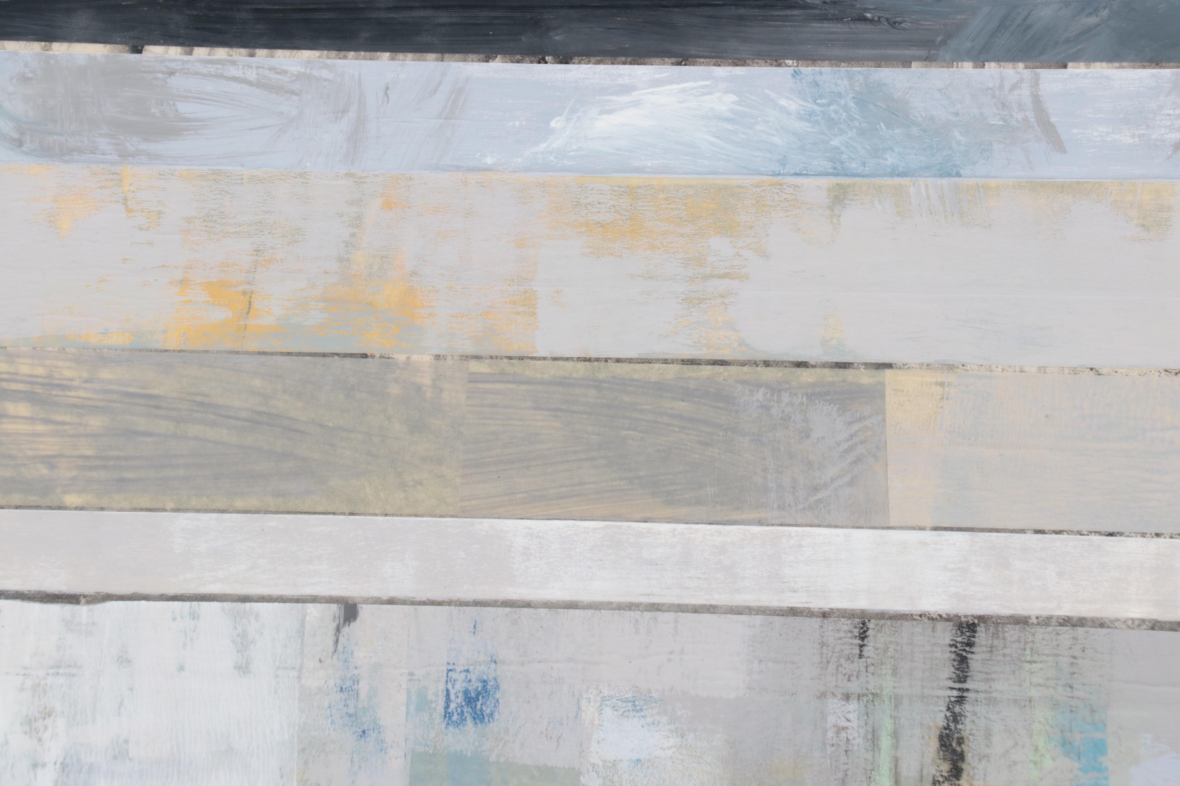 Ursula Brenner Large-Scale Abstract Mixed Media Painting, 21st Century