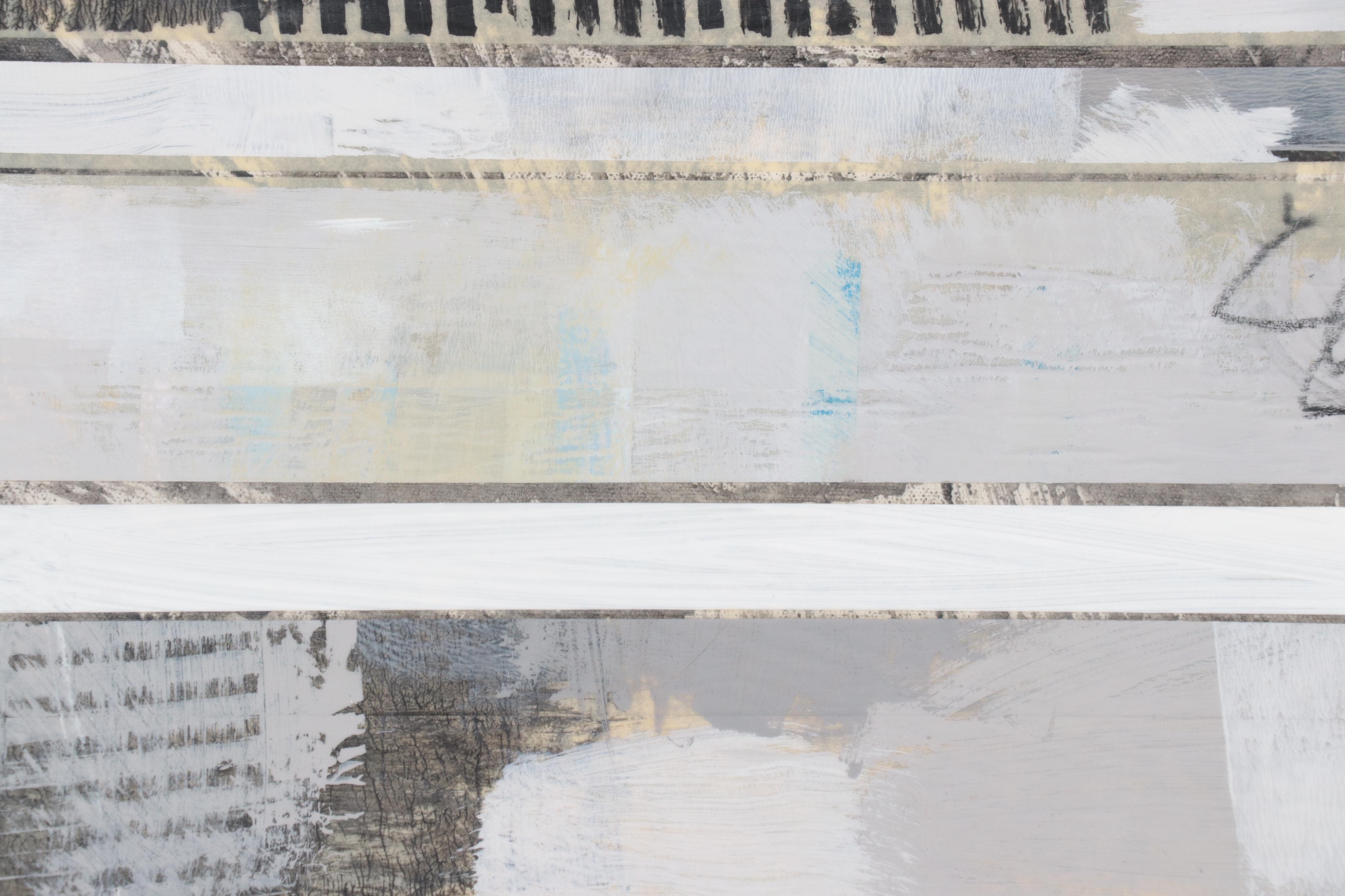 Ursula Brenner Large-Scale Abstract Mixed Media Painting, 21st Century