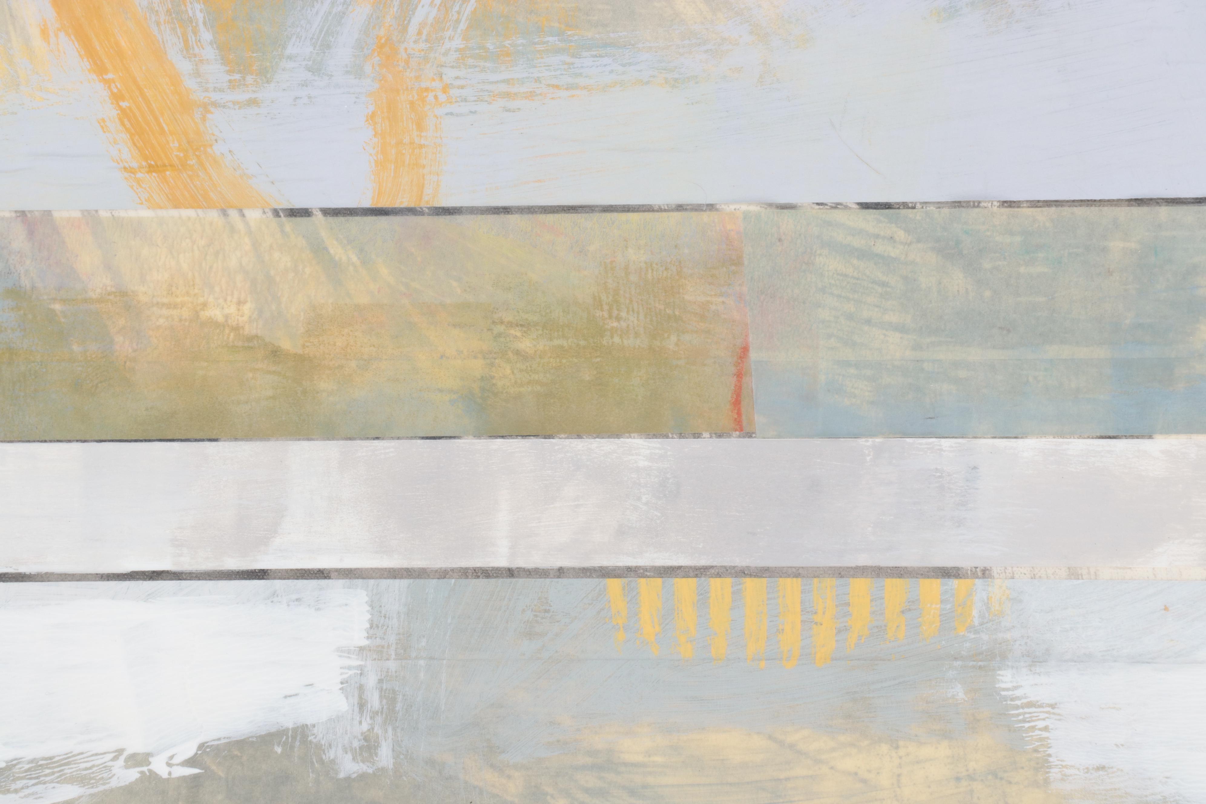 Ursula Brenner Large-Scale Abstract Mixed Media Painting, 21st Century