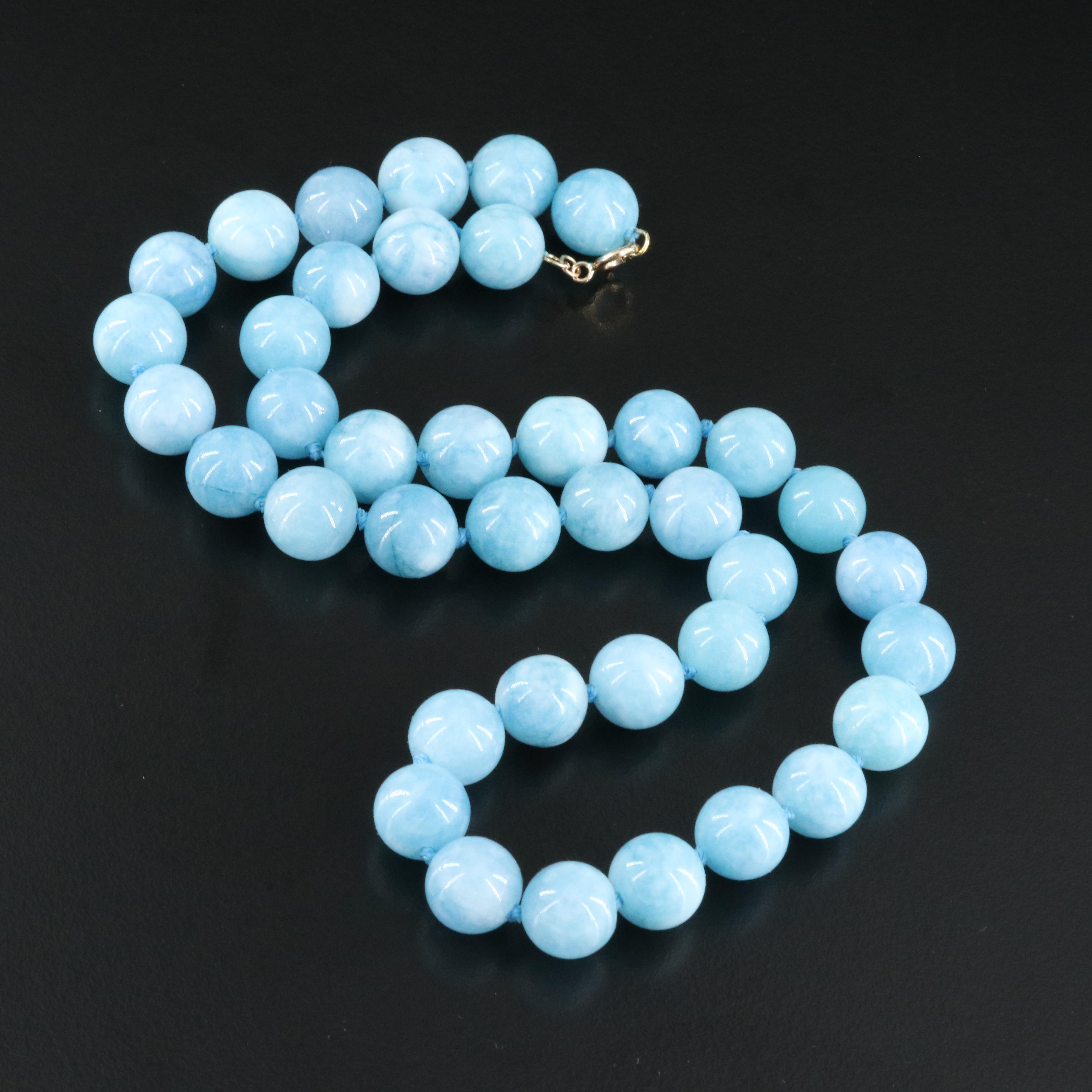 Quartz Necklace with 14K Clasp