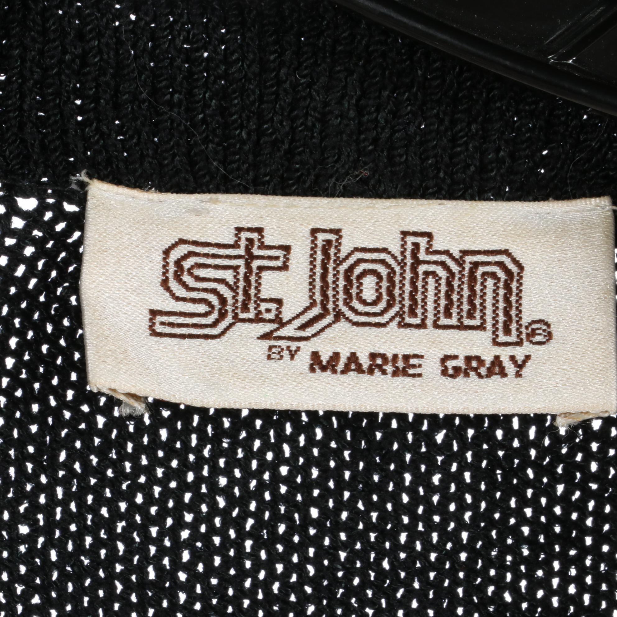 St. John by Marie Grey Wrap Dress with Belt and St. John Sweaters and Skirt