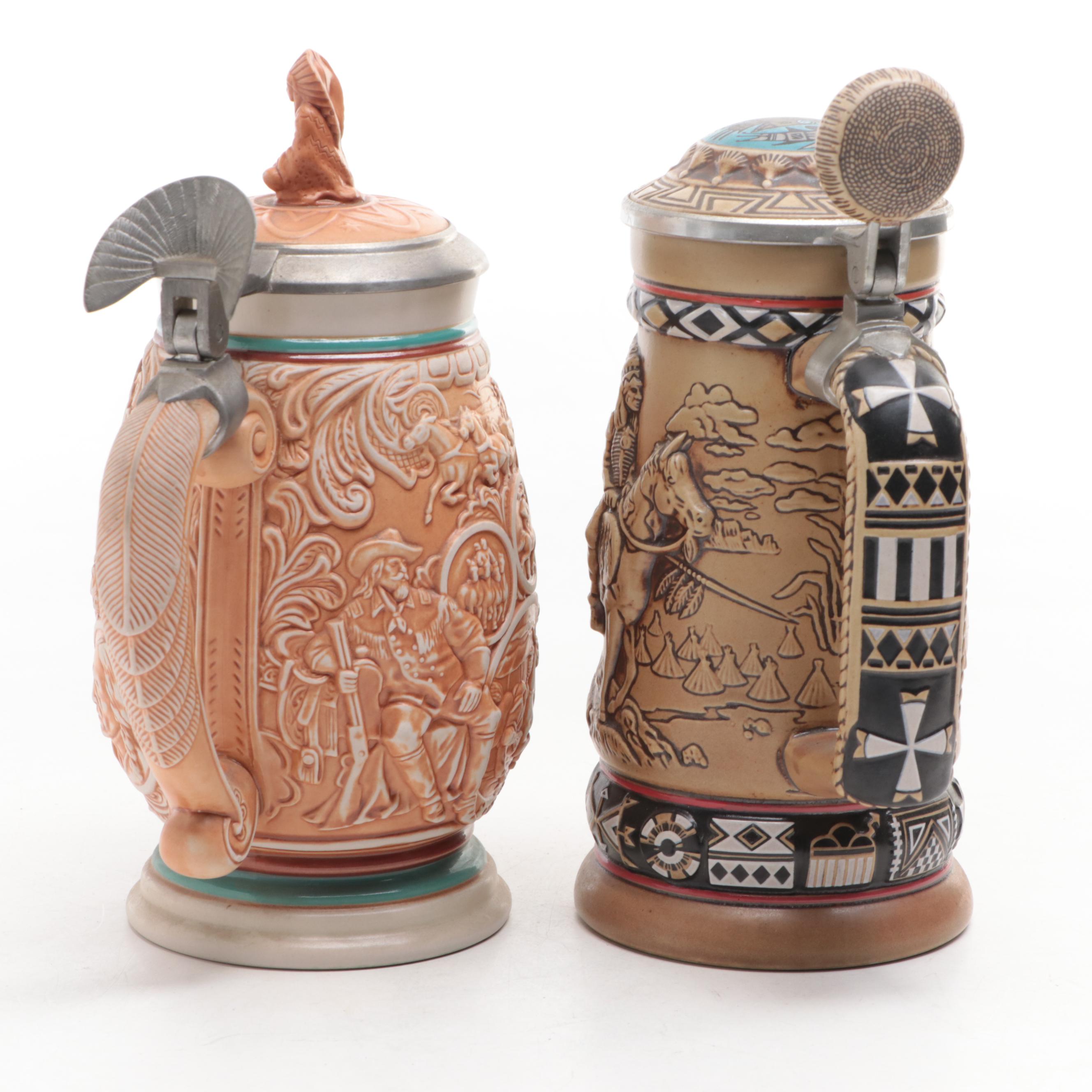 Avon Southwestern Style Ceramic Beer Steins