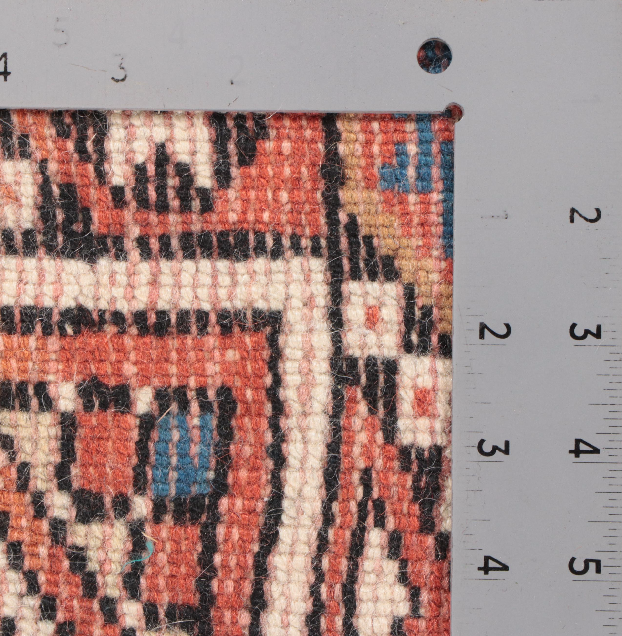 2'4 x 4'2 Hand-Knotted Turkish Bergama Accent Rug