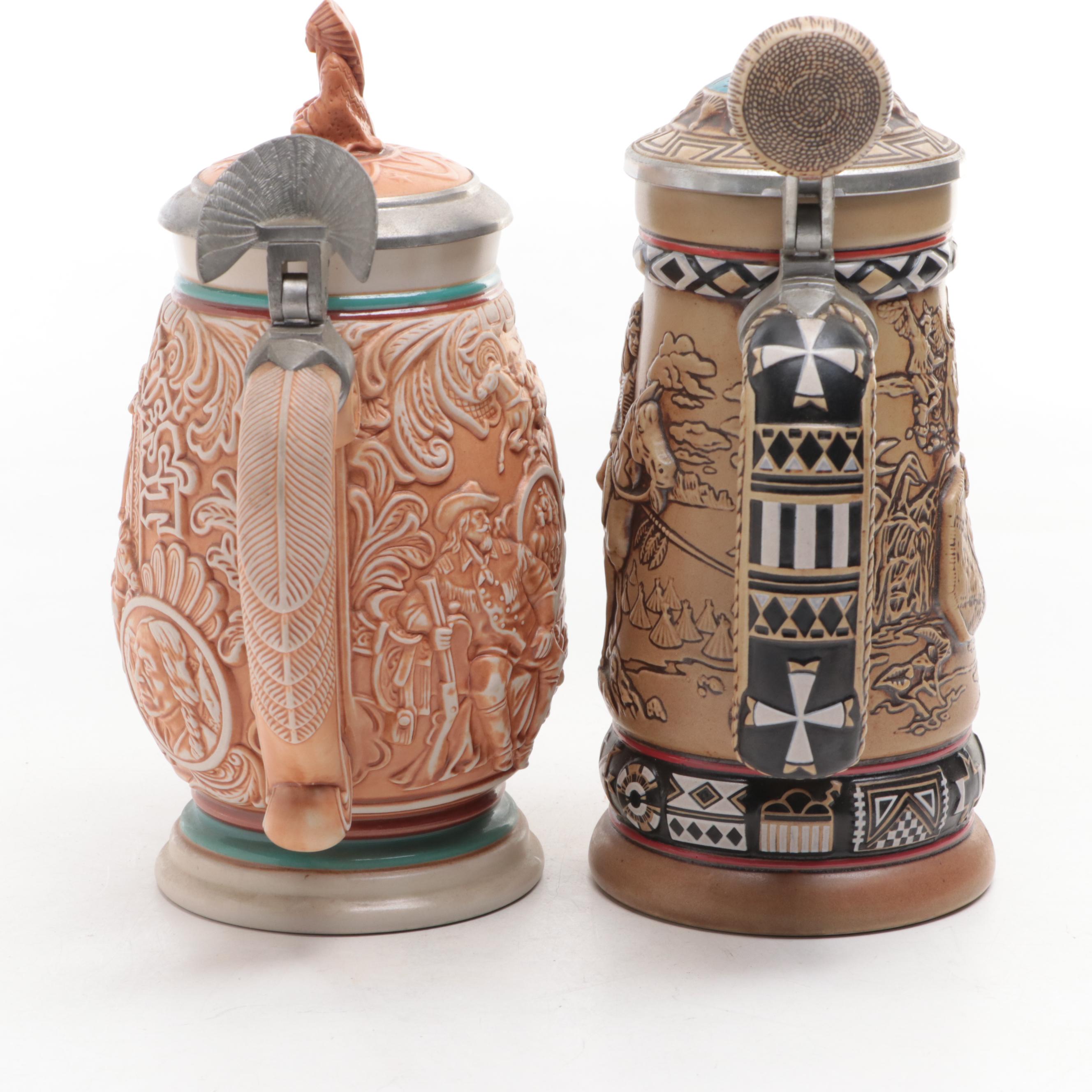 Avon Southwestern Style Ceramic Beer Steins