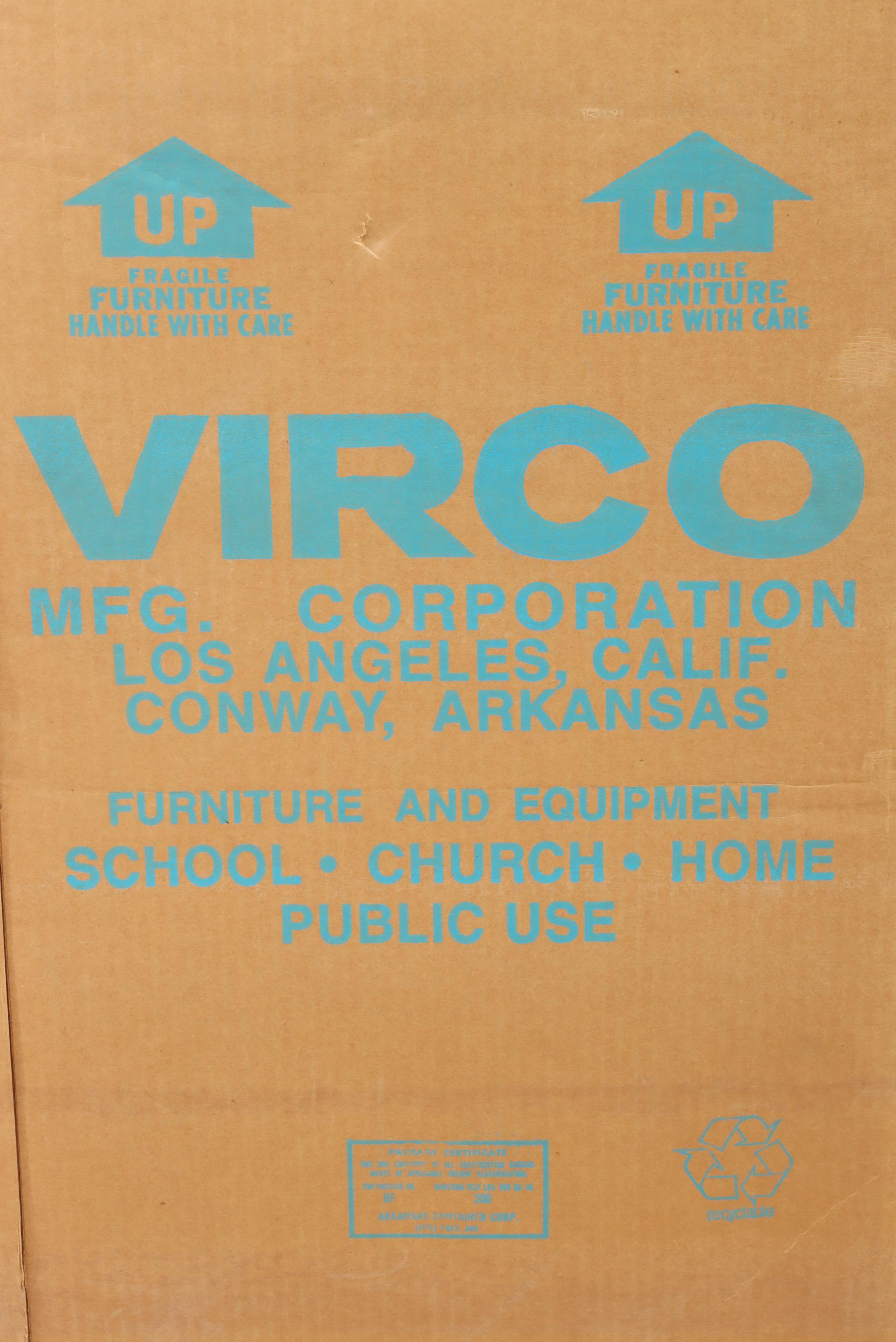 Virco Steel Folding Chairs in El Dorado Bronze Finish