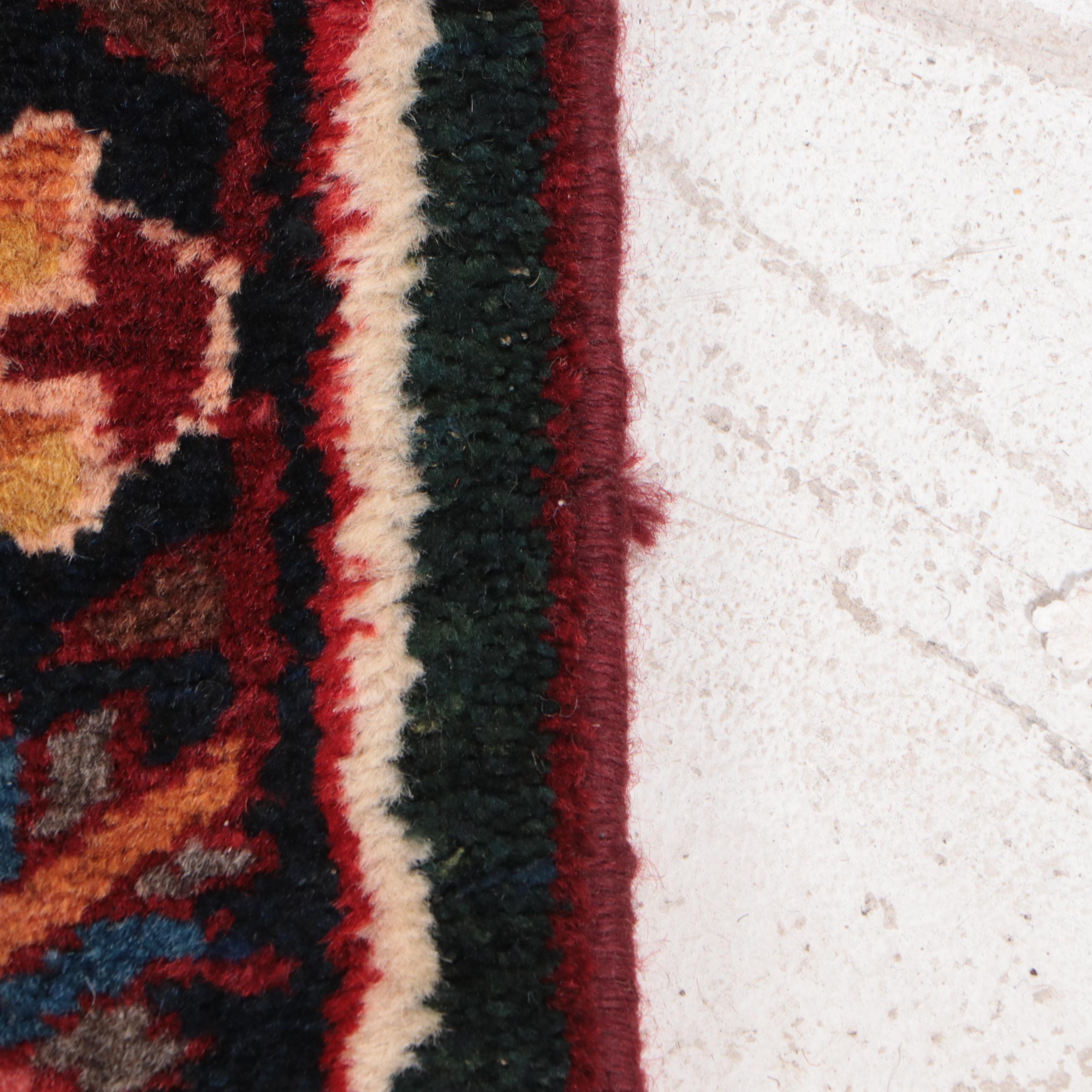 11'4 x 15'6 Hand-Knotted Persian Bakhtiari Area Rug, Semi-Antique