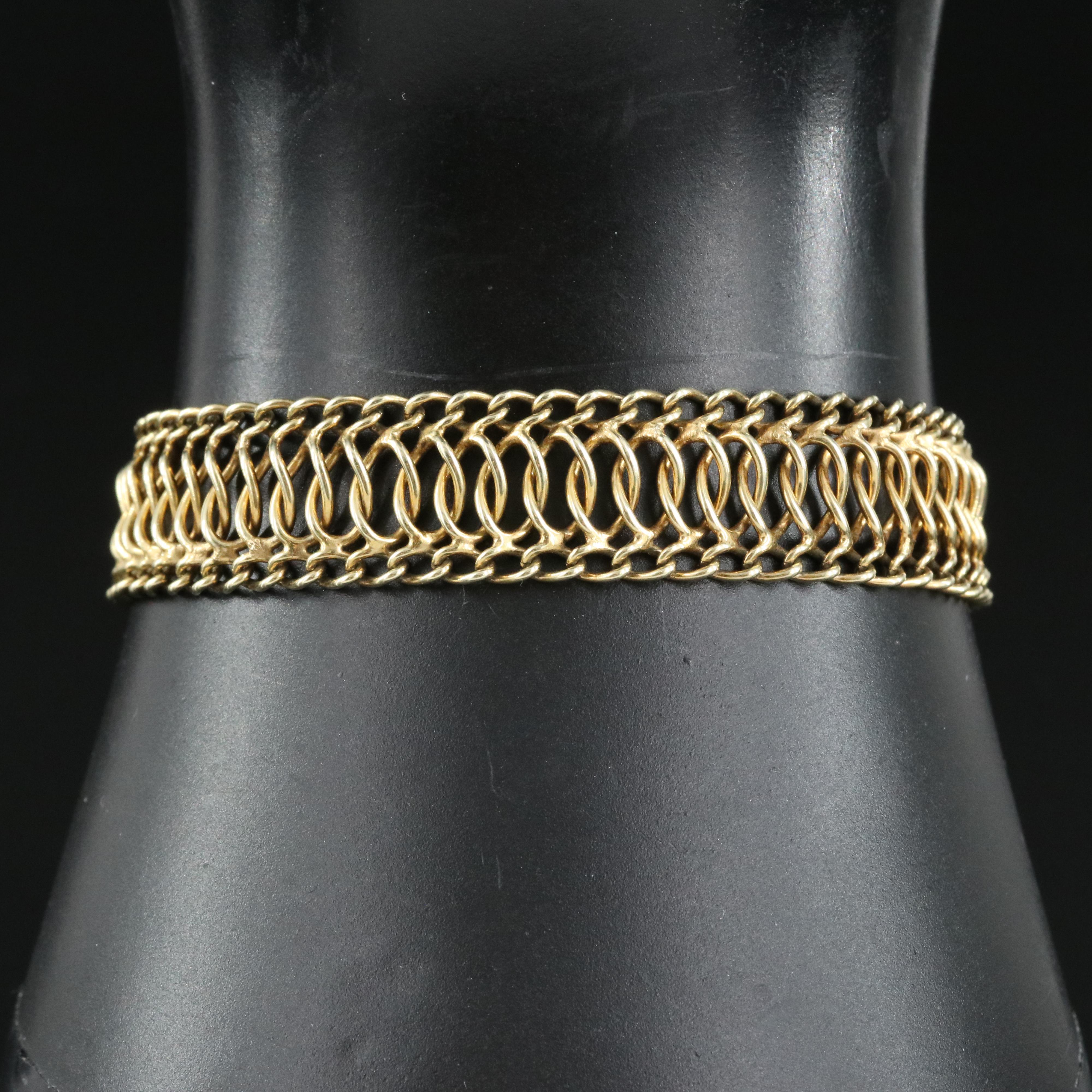 14K Fancy Link Bracelet