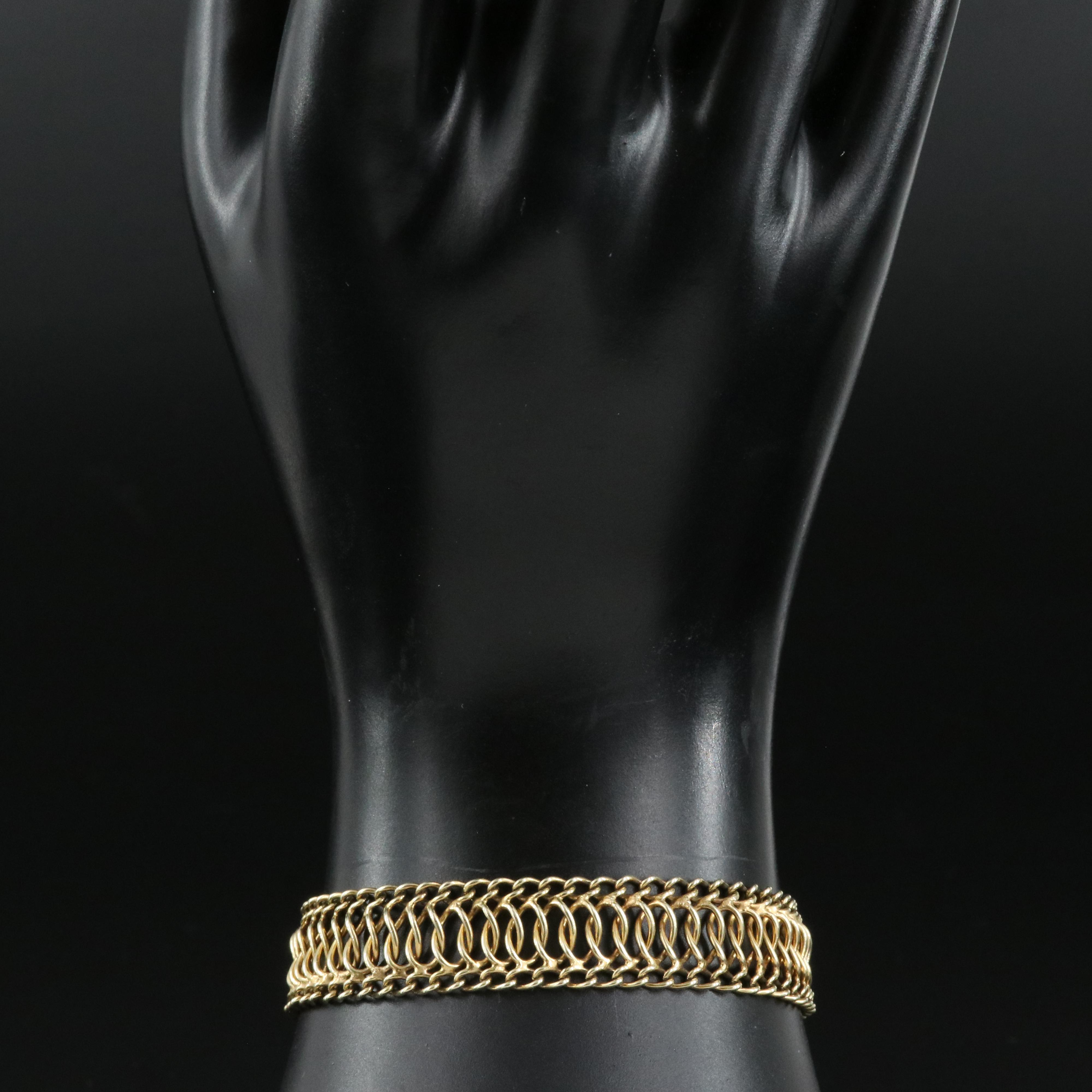 14K Fancy Link Bracelet