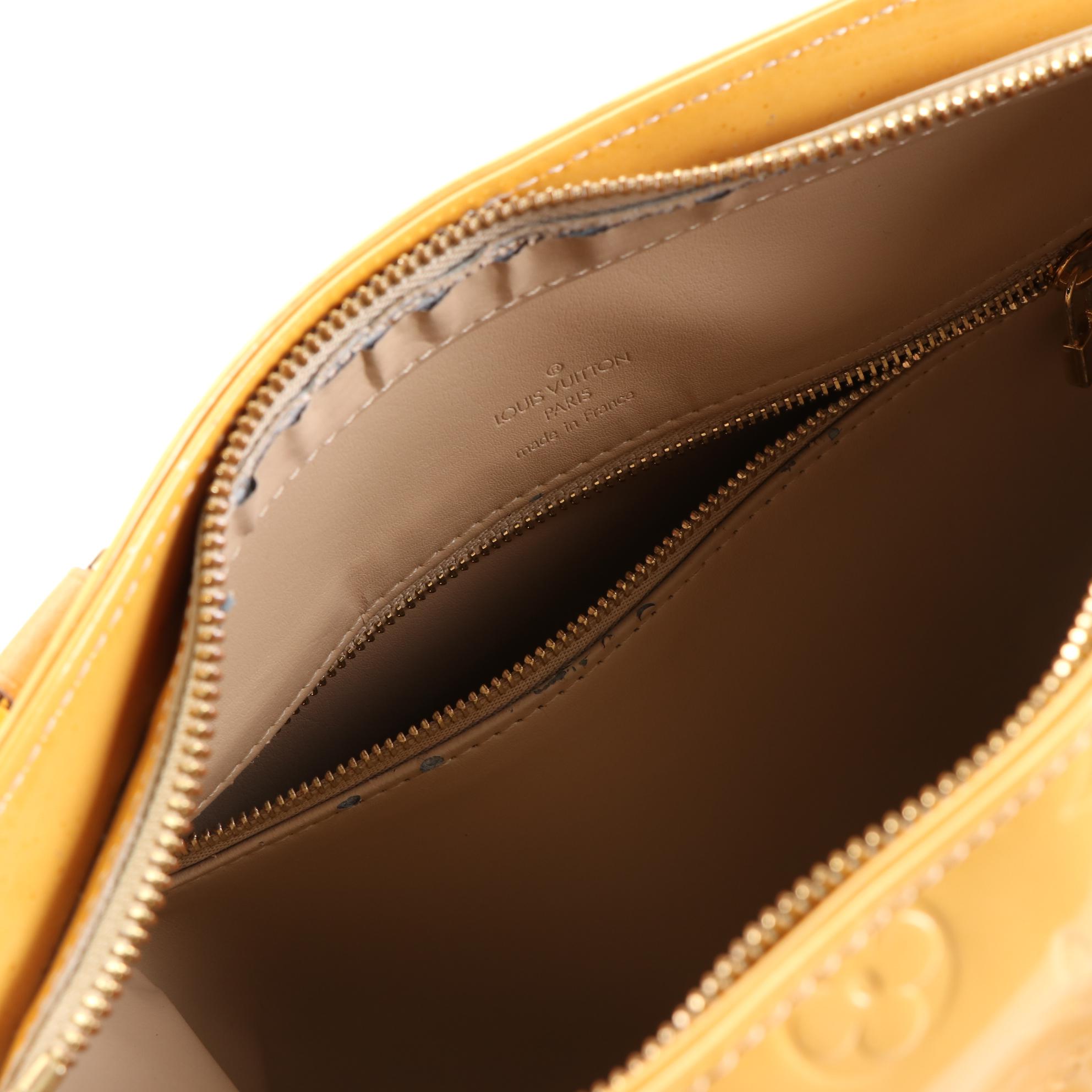 Louis Vuitton Houston Bag in Monogram Vernis and Vachetta Leather