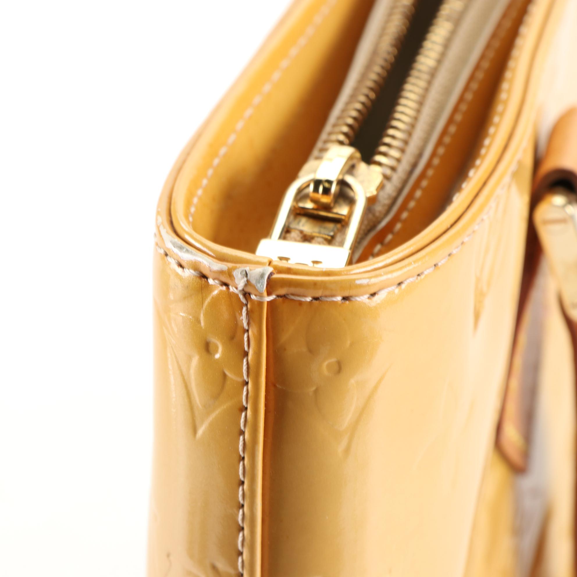 Louis Vuitton Houston Bag in Monogram Vernis and Vachetta Leather