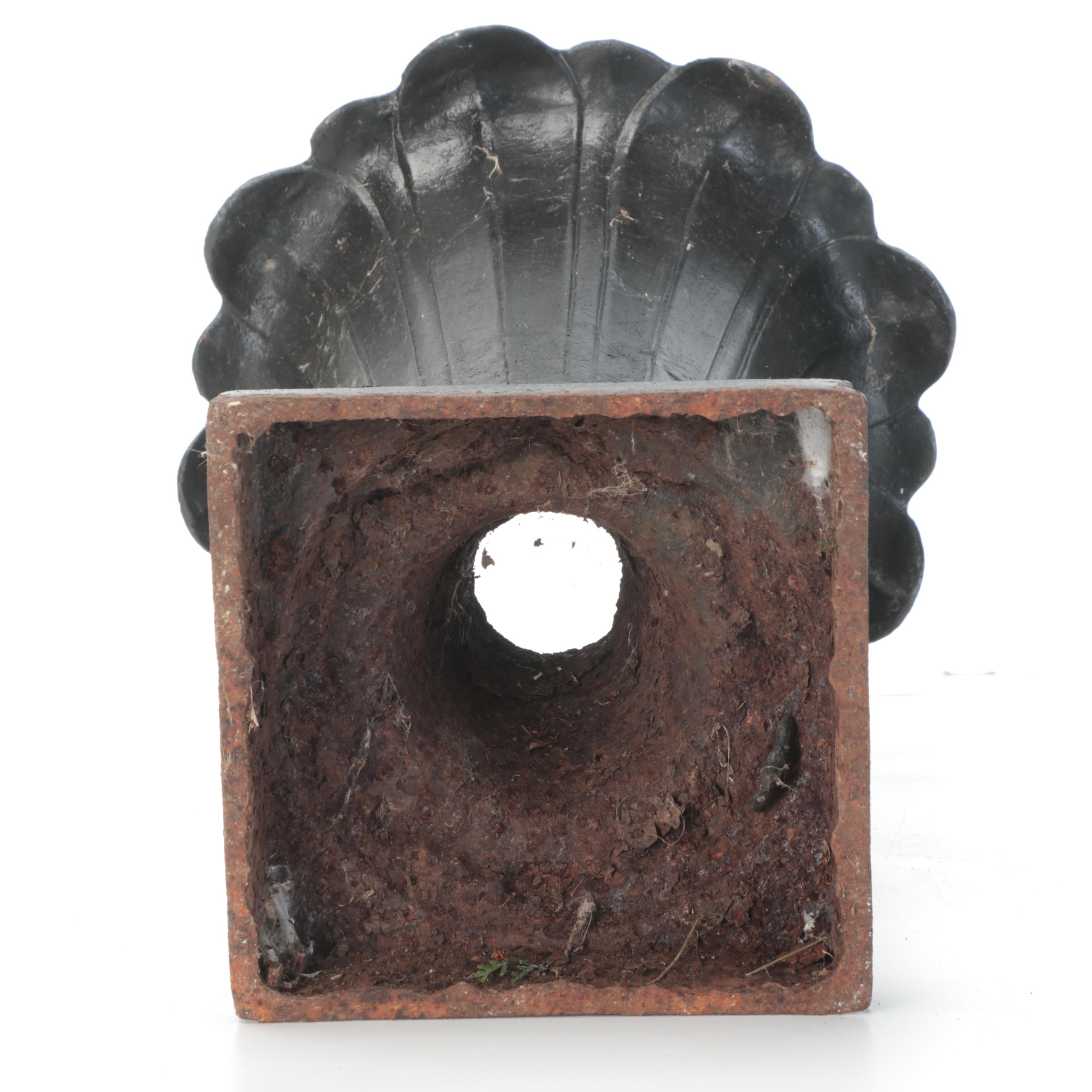 Cast Iron Garden Urn, Early to Mid 20th Century