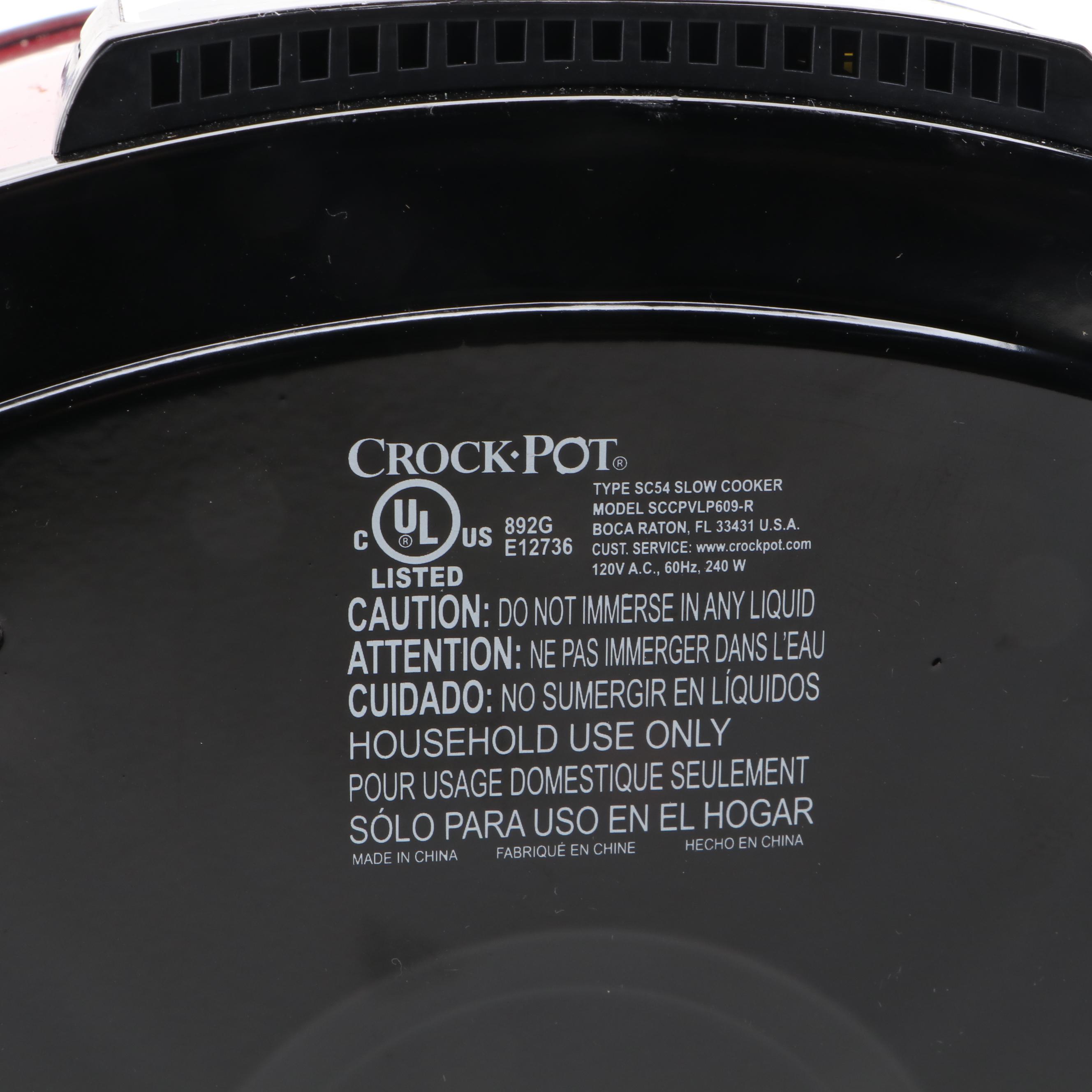 Crock-Pot 6 Quart Slow Cooker with Cook's Essentials Stovetop Smoker