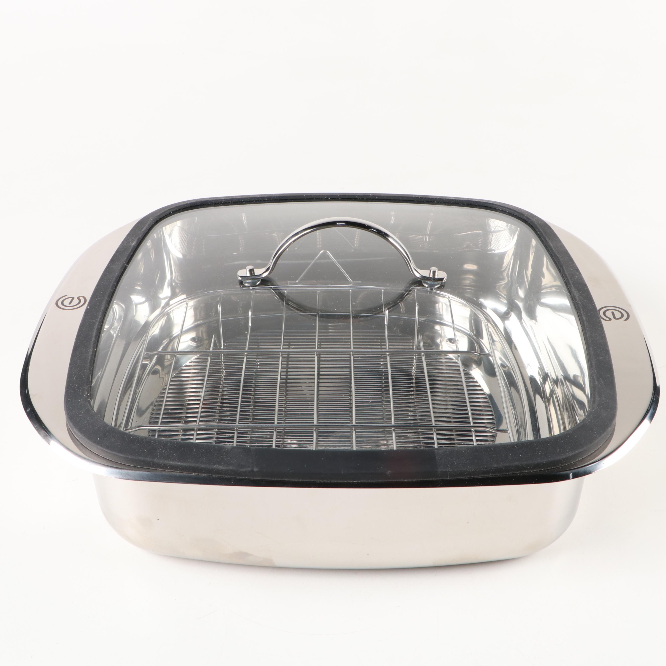 Crock-Pot 6 Quart Slow Cooker with Cook's Essentials Stovetop Smoker