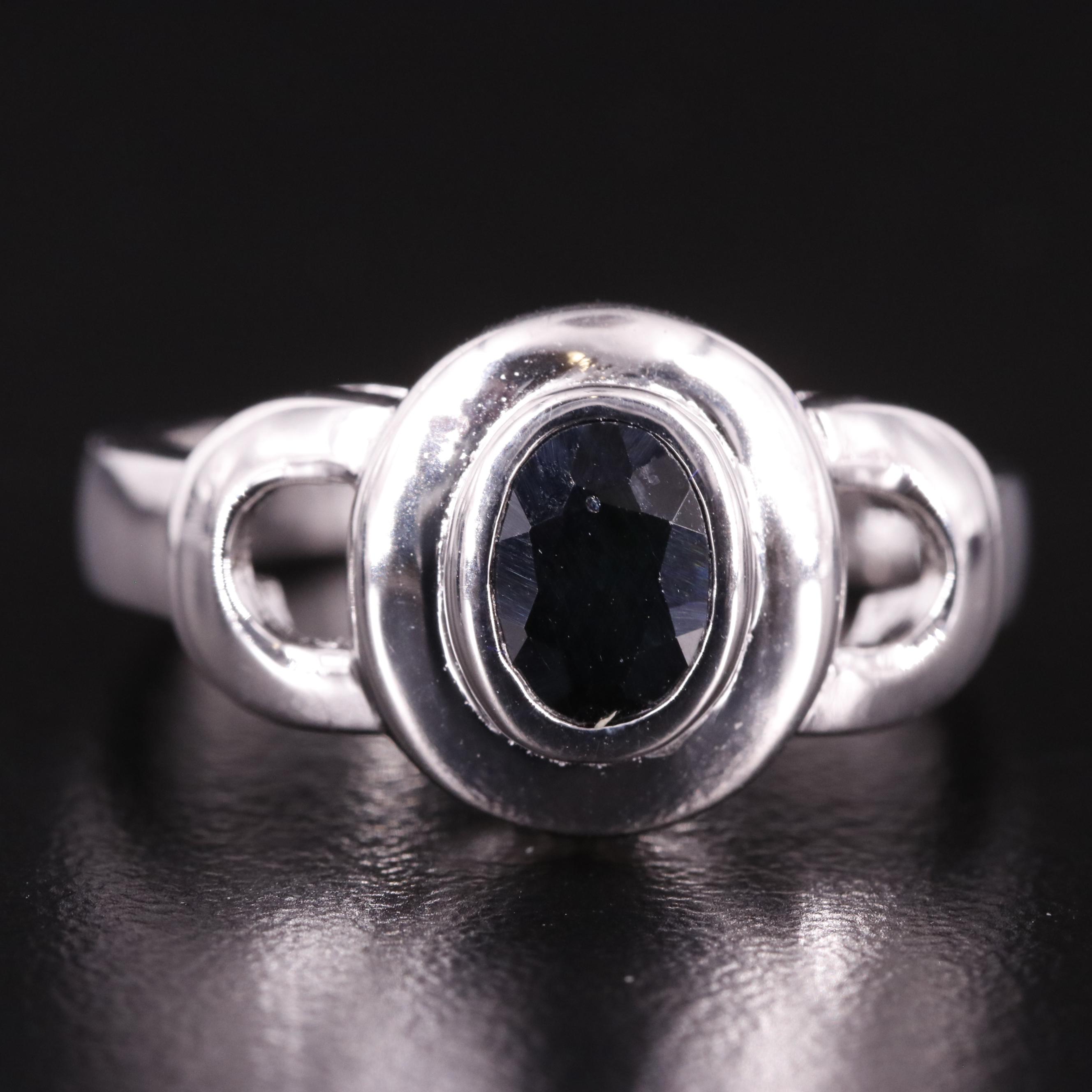 Sterling Sapphire Ring