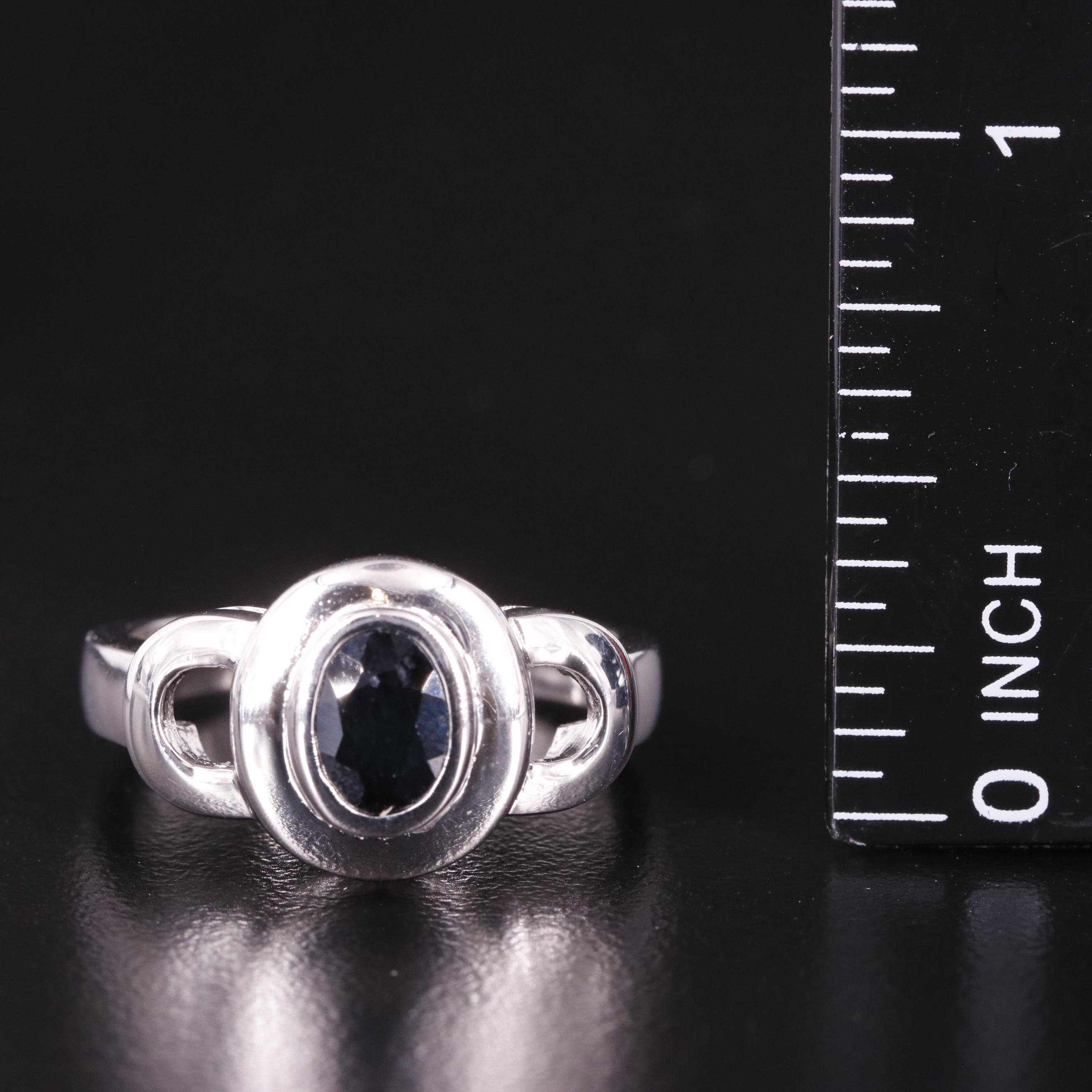 Sterling Sapphire Ring