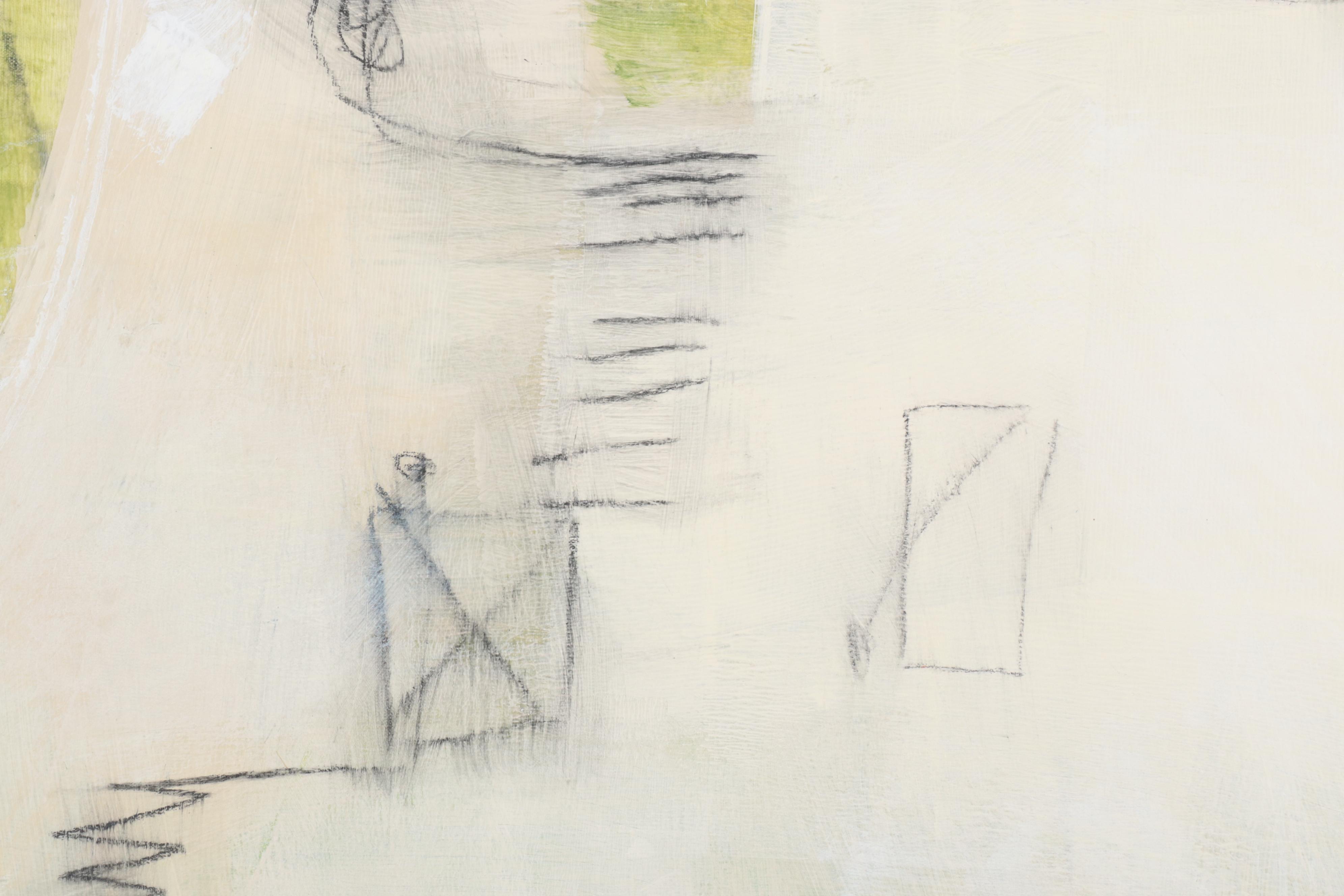 Ursula Brenner Large-Scale Abstract Mixed Media Painting, 21st Century