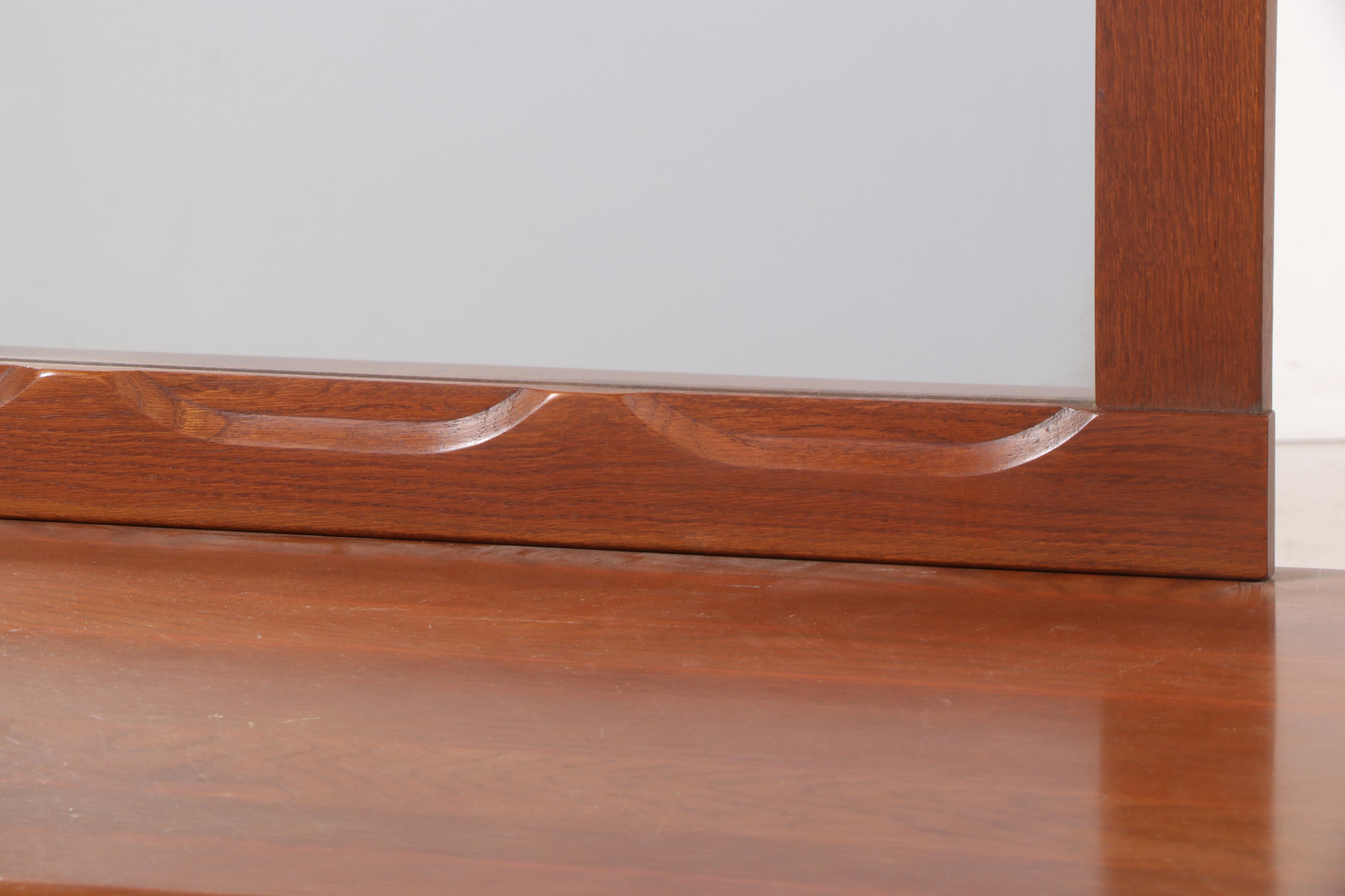 Cavalier Oak Six-Drawer Dresser, Mid-20th Century