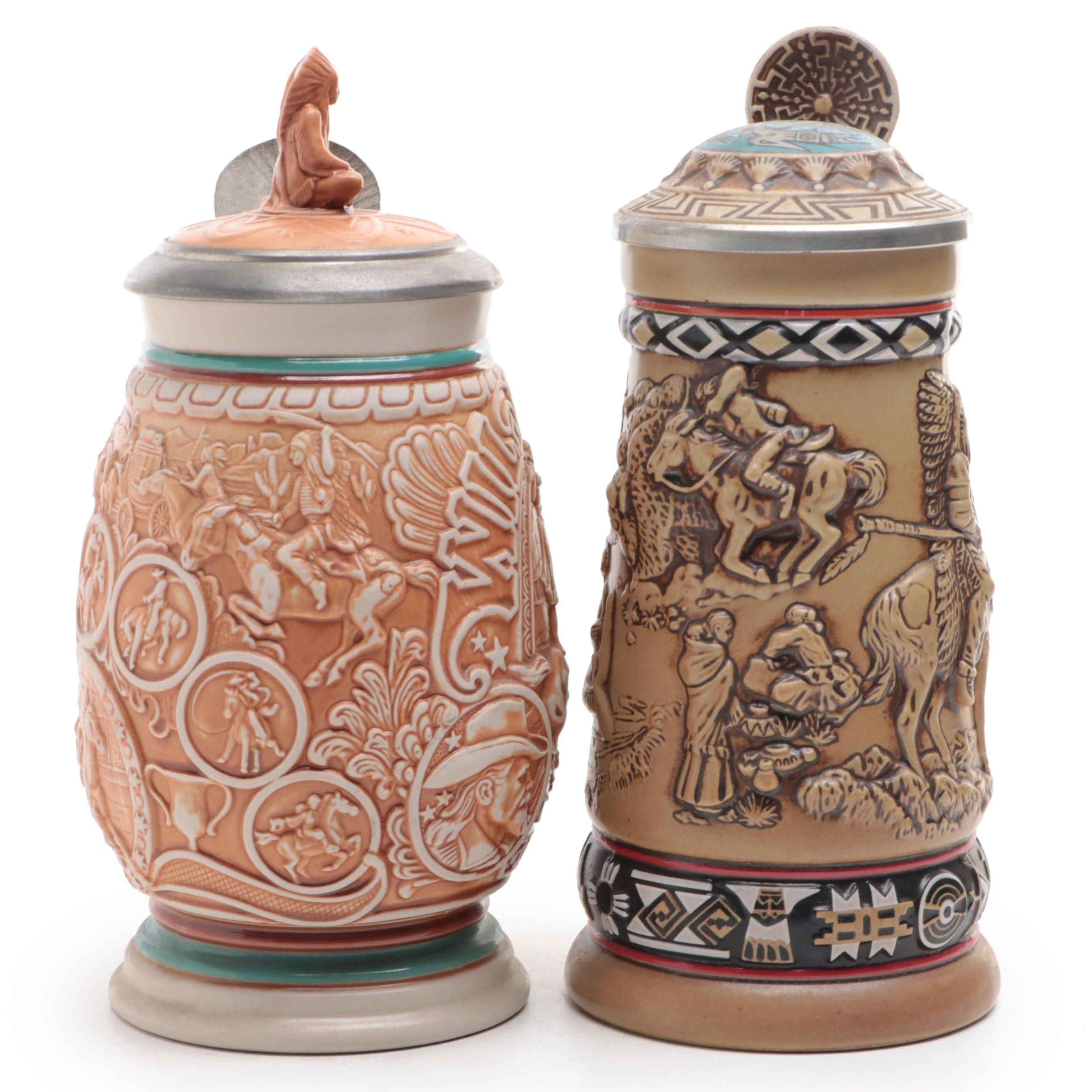 Avon Southwestern Style Ceramic Beer Steins