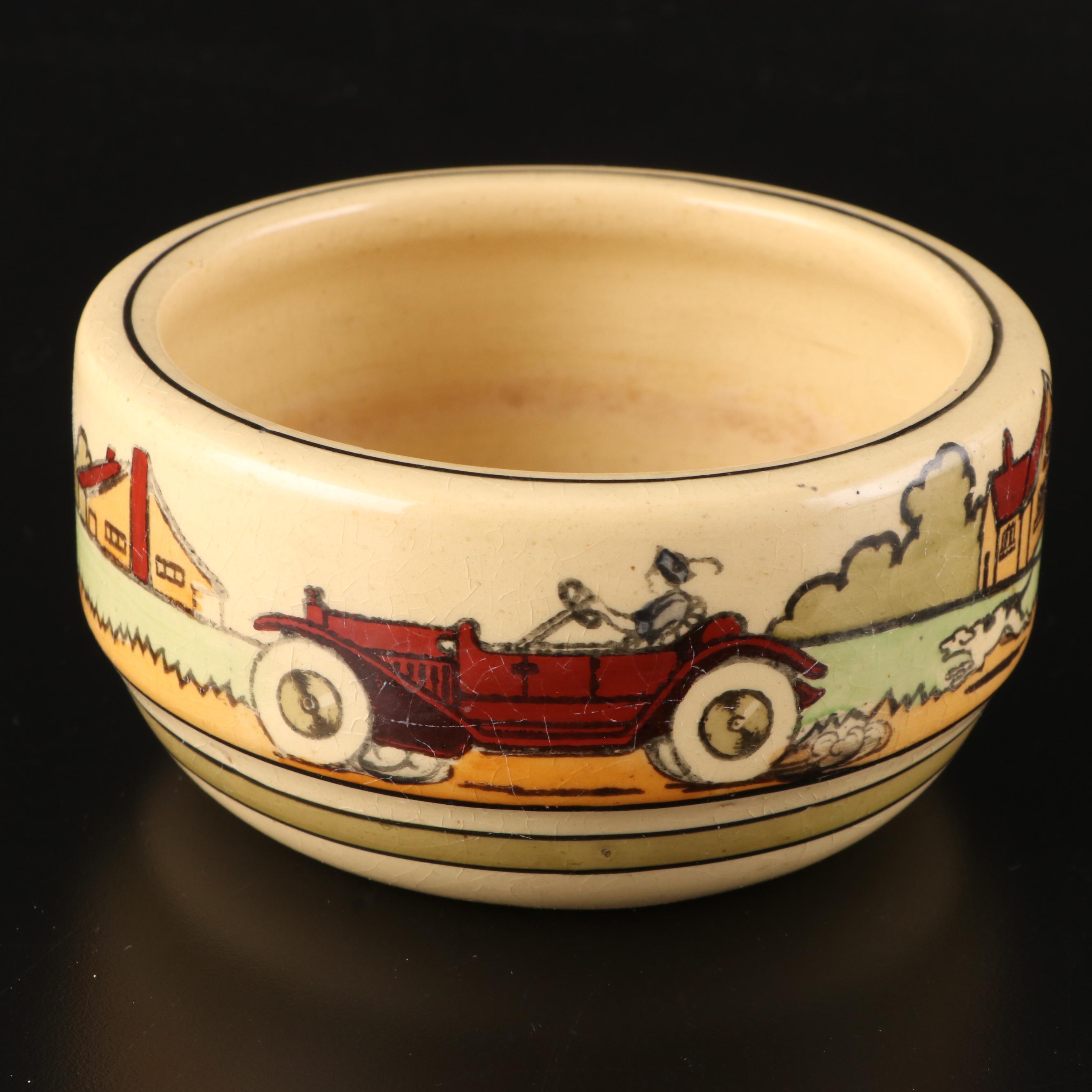 Roseville Pottery Tourist Bowl, Circa 1910