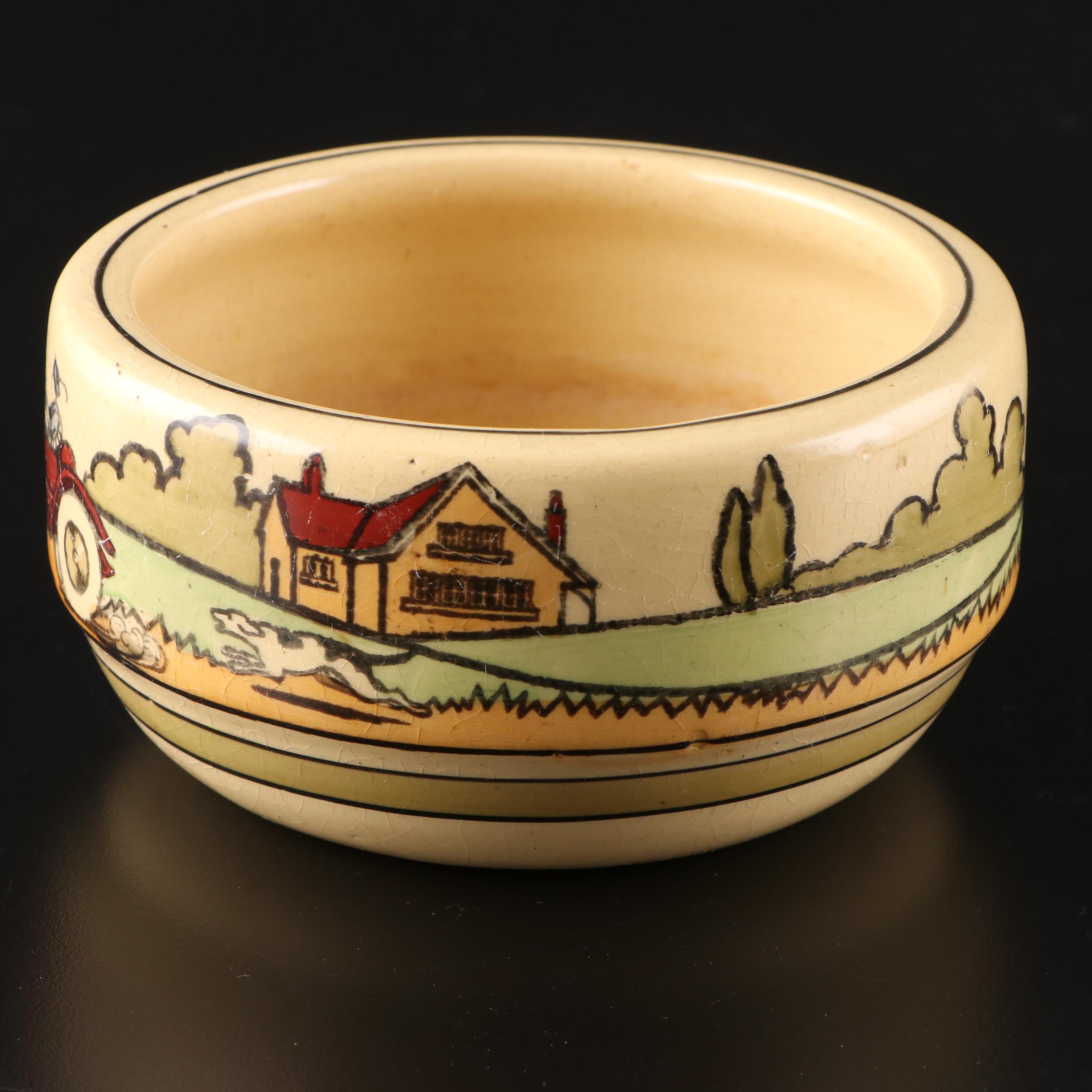 Roseville Pottery Tourist Bowl, Circa 1910