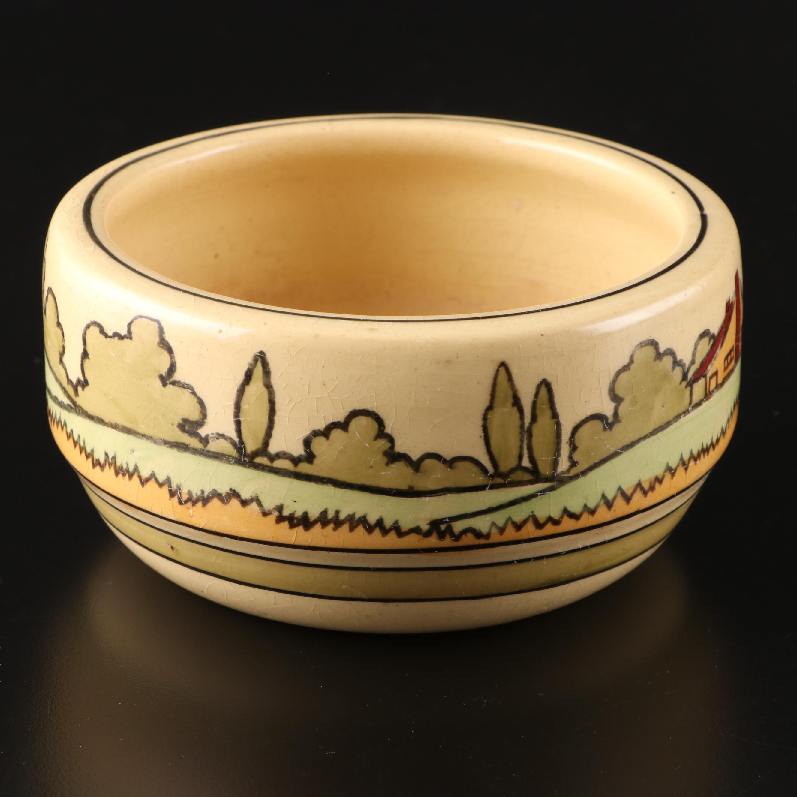 Roseville Pottery Tourist Bowl, Circa 1910