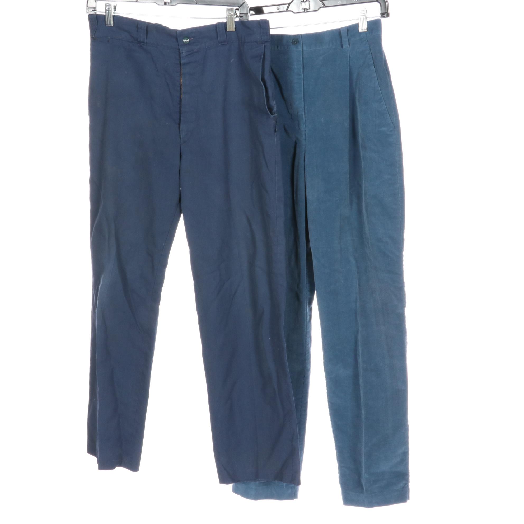 Kasper Pleated Pants, Liz Claiborne Corduroys with Men's Farah, Sears Pants