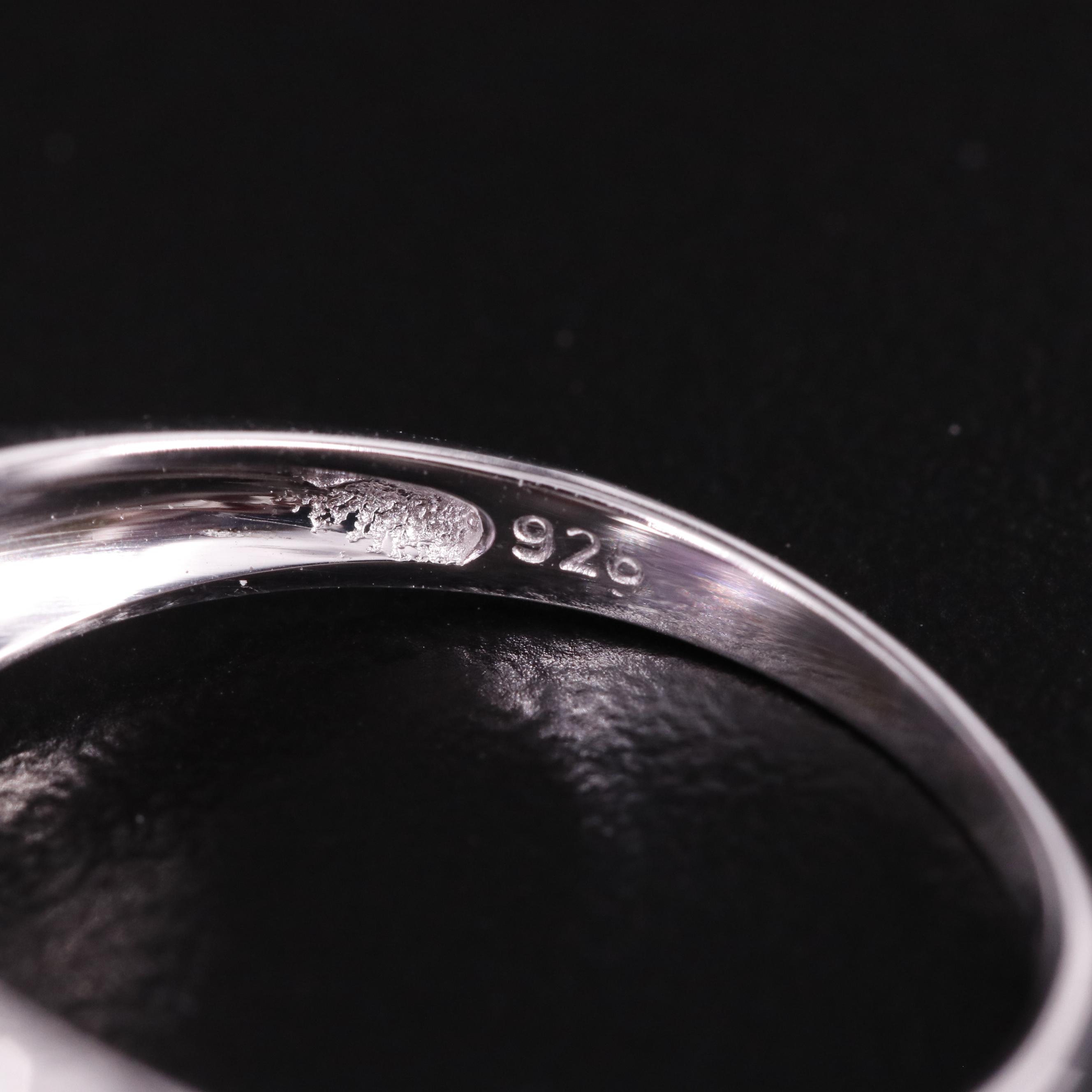 Sterling Amethyst Solitaire Ring