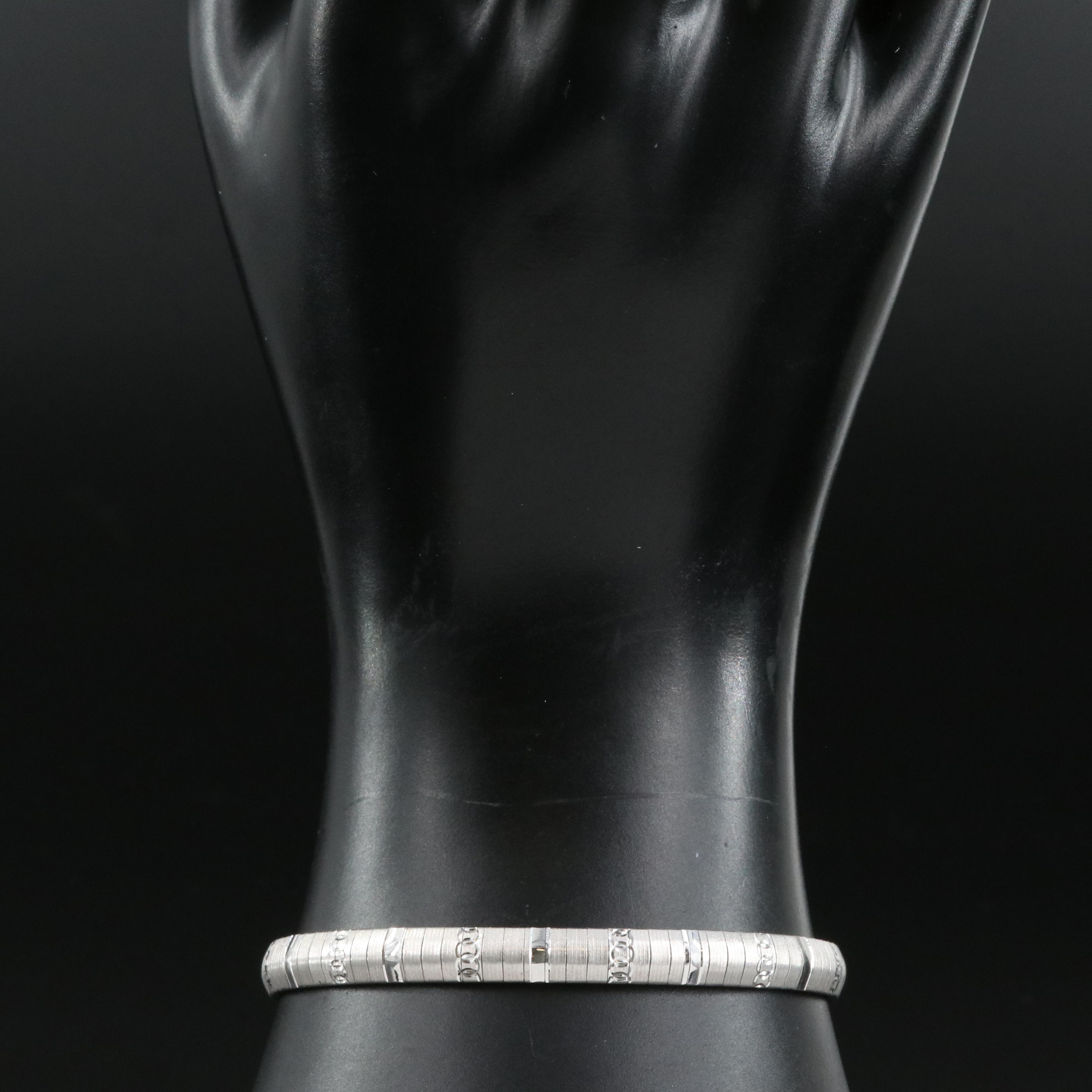 Italian 14K Omega Bracelet