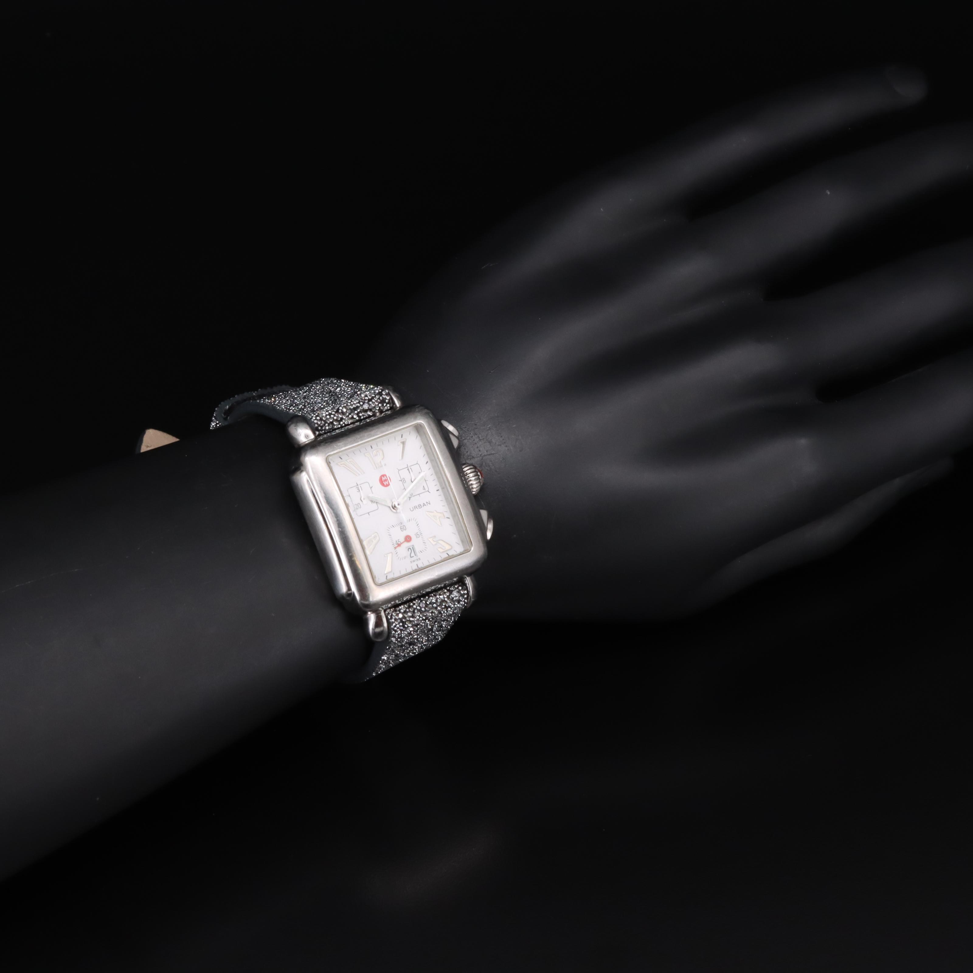 Michele Urban Chronograph Stainless Steel Watch