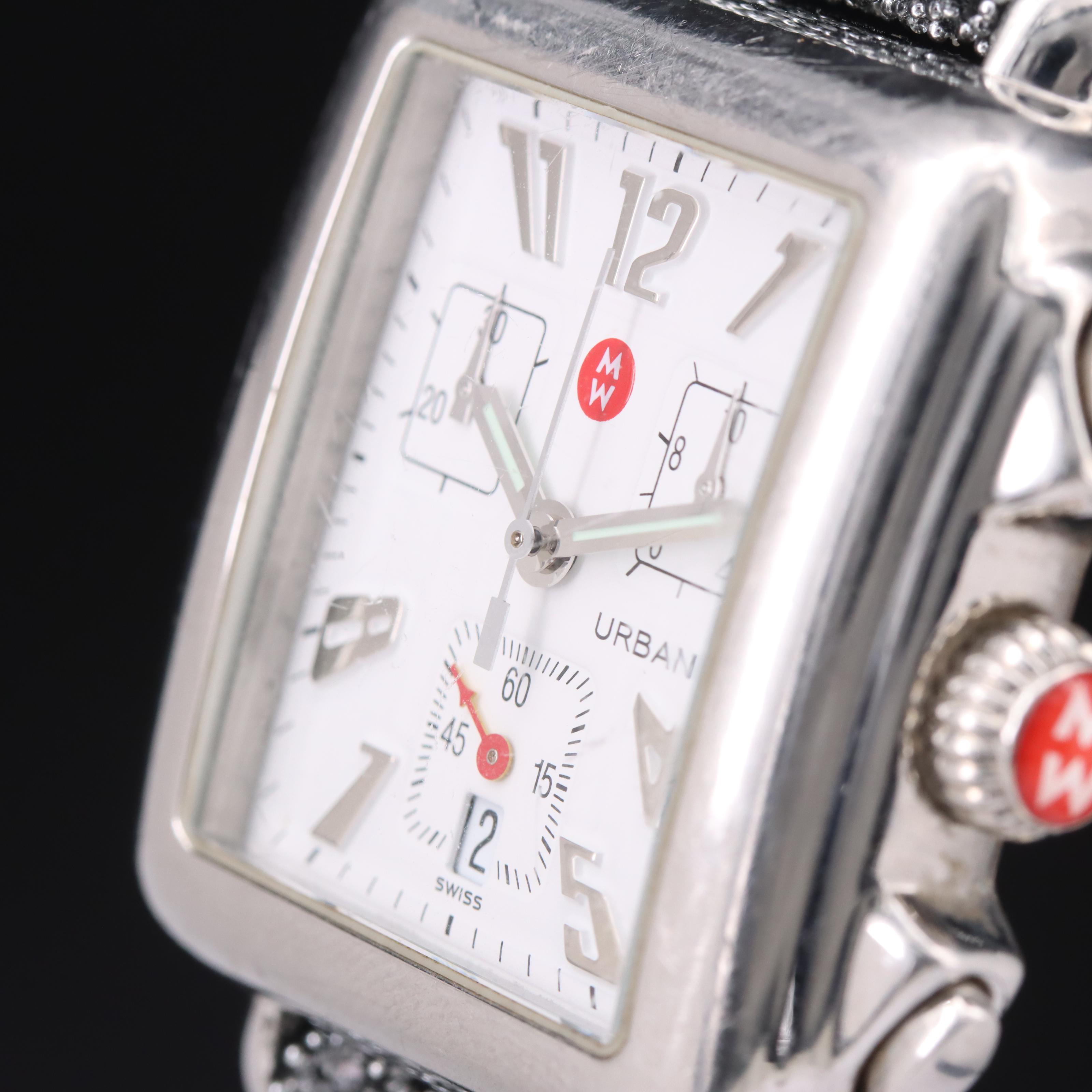 Michele Urban Chronograph Stainless Steel Watch