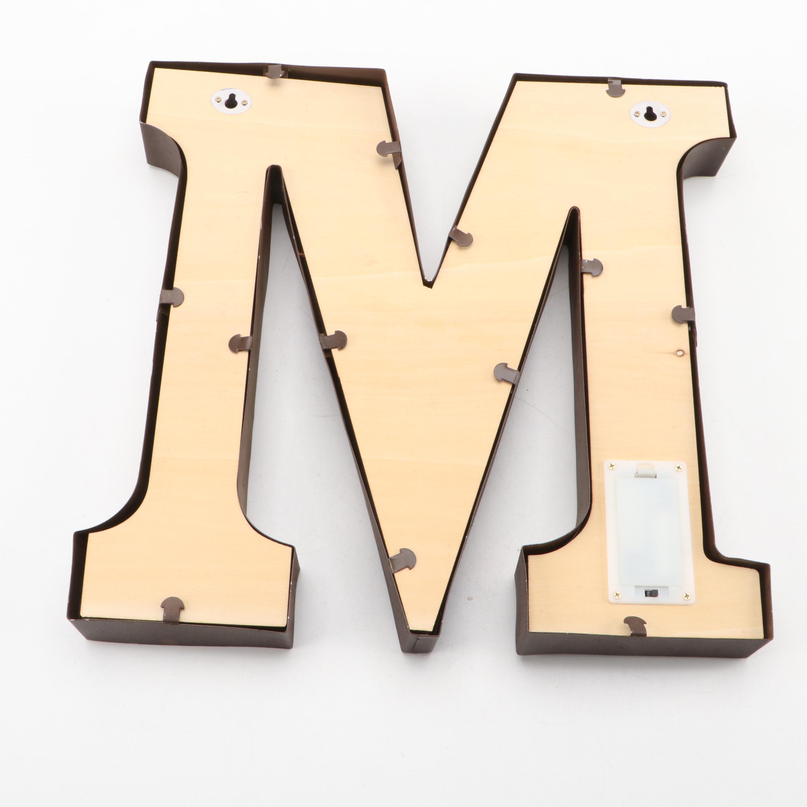 Oversized Marquee Letters with LED Lighting