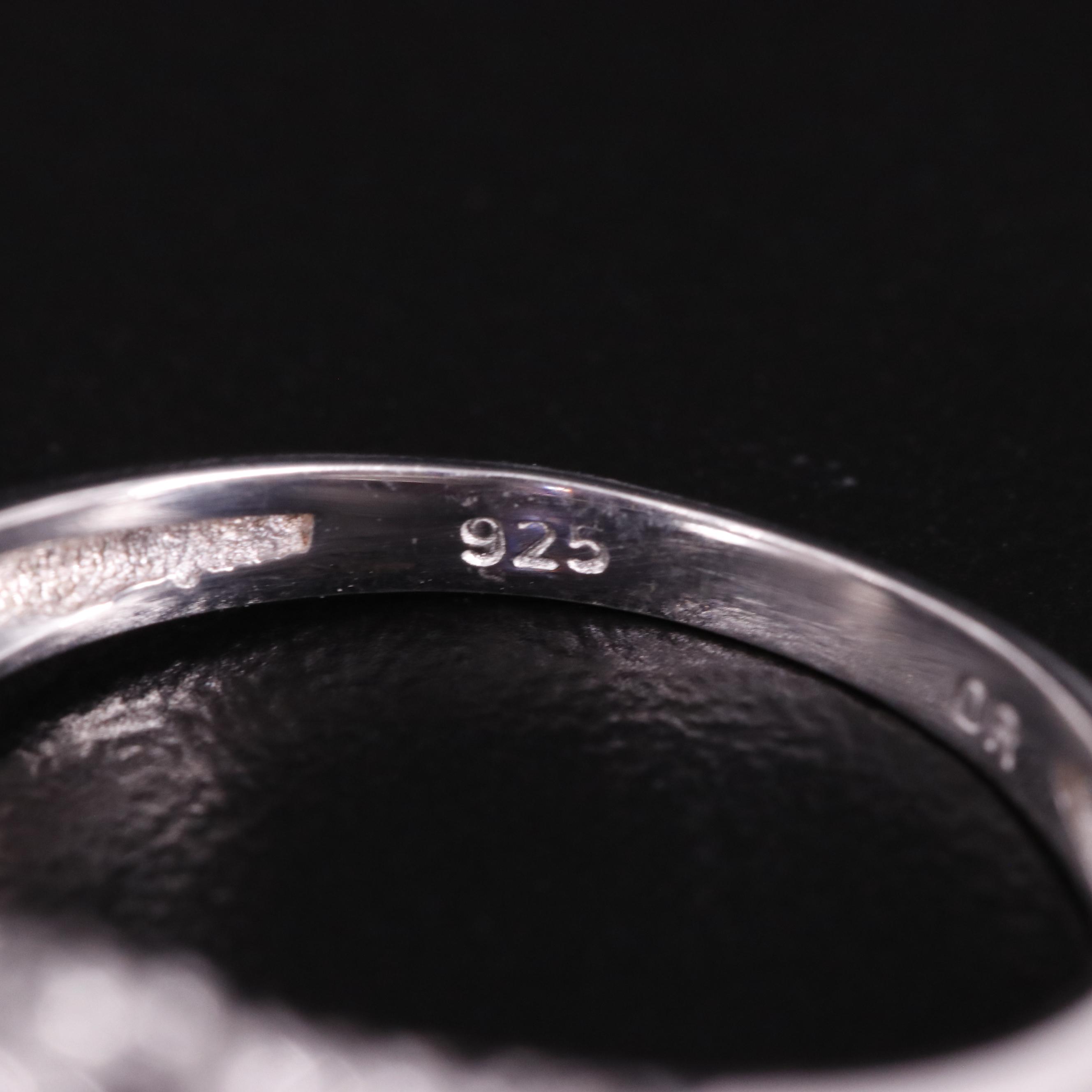 Sterling Amethyst Solitaire Ring