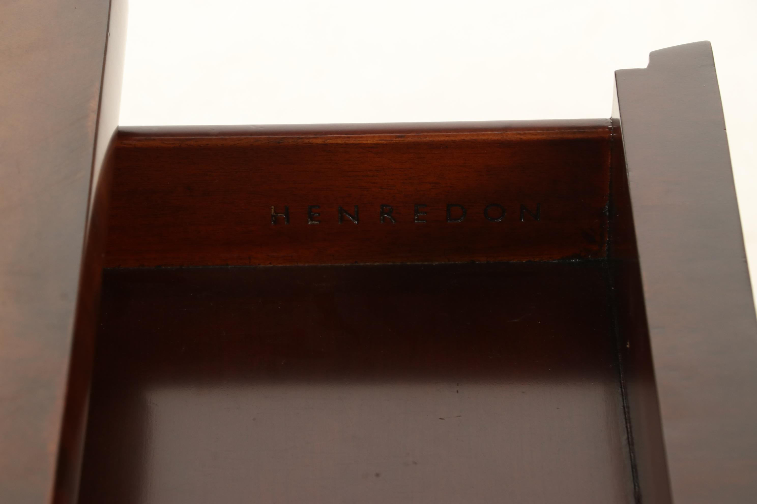 Henredon Biedermeier Style Mahogany-Veneered Octagonal Pedestal Table