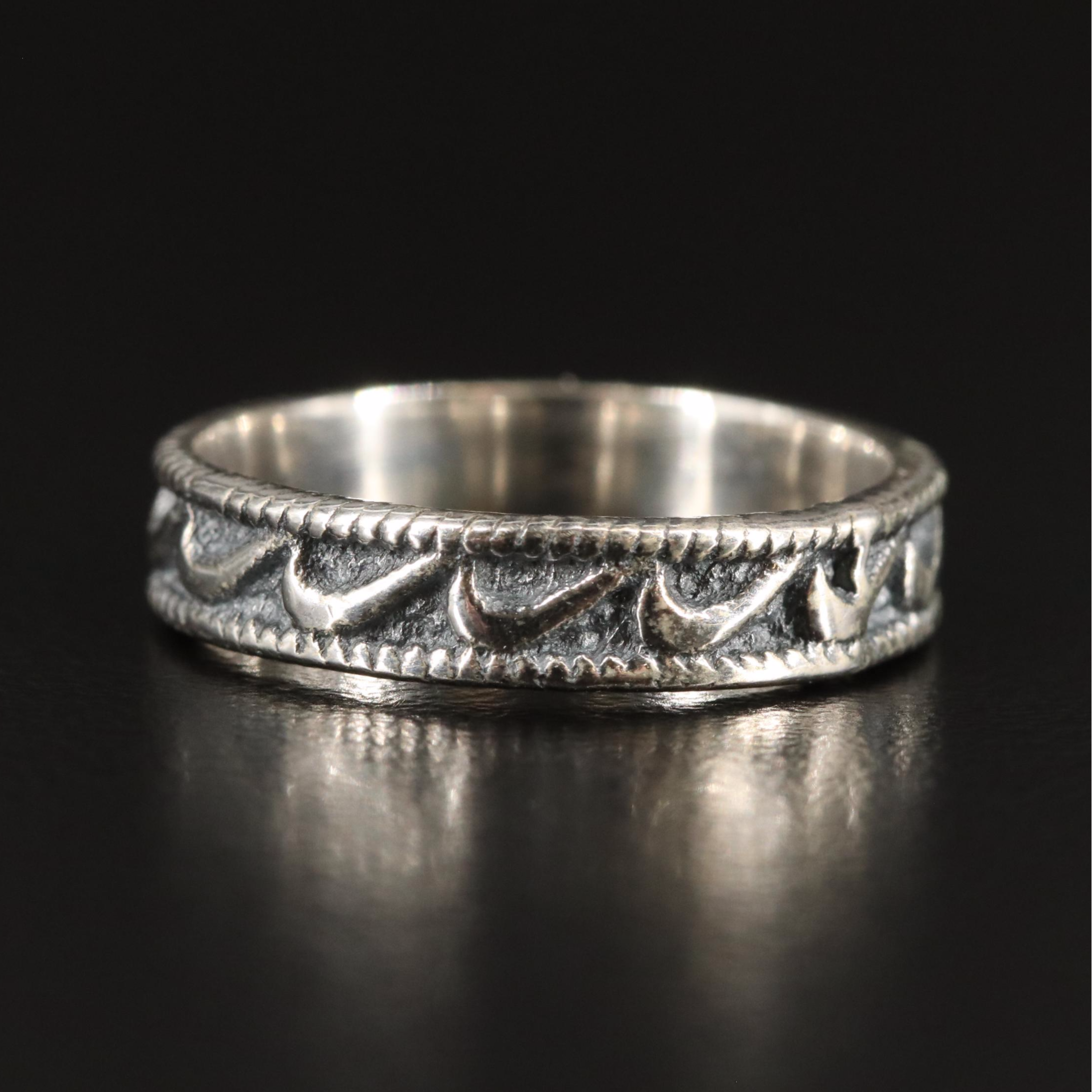 Sterling Textured Band