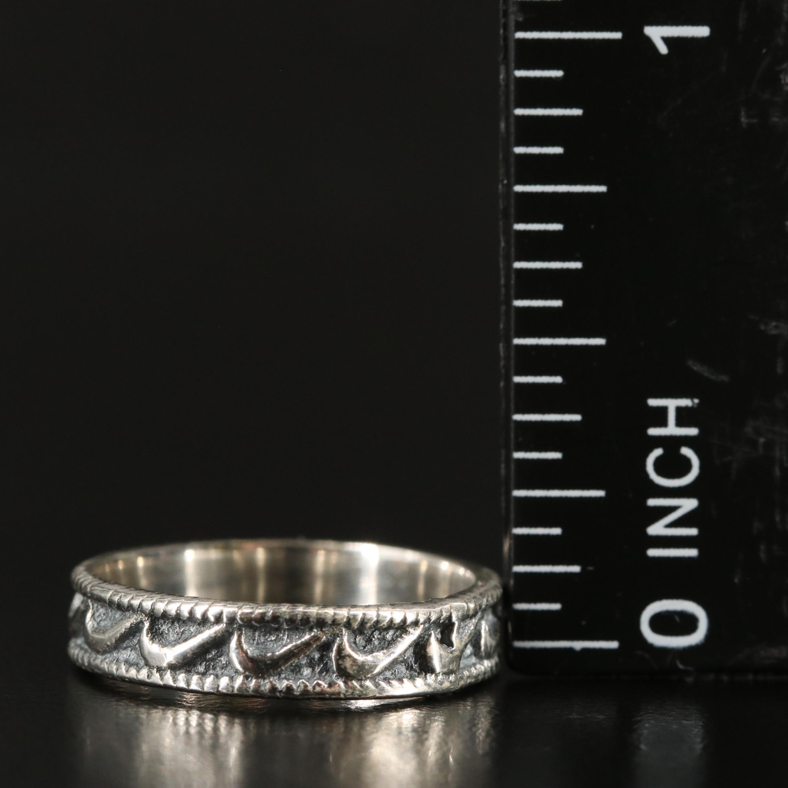 Sterling Textured Band