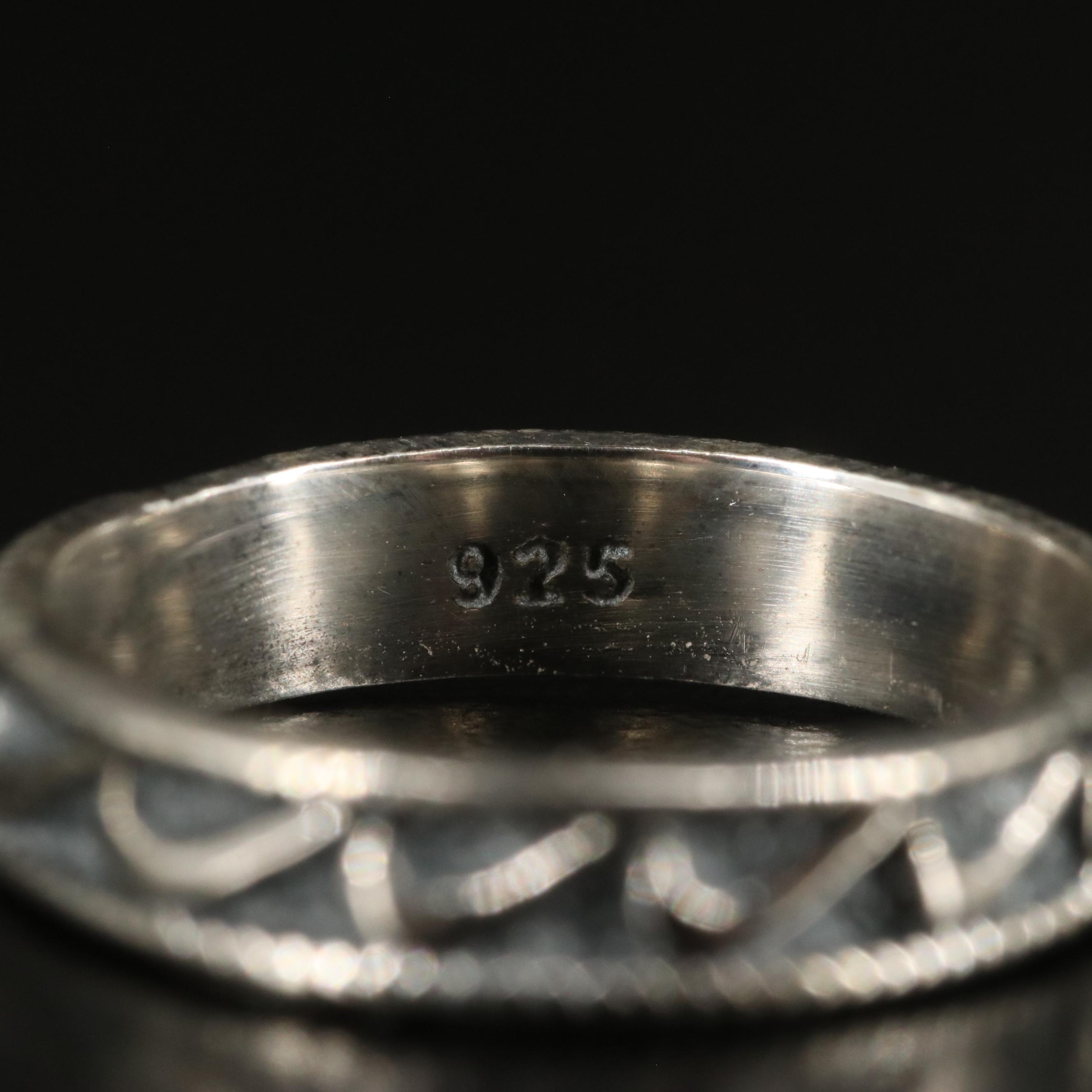Sterling Textured Band
