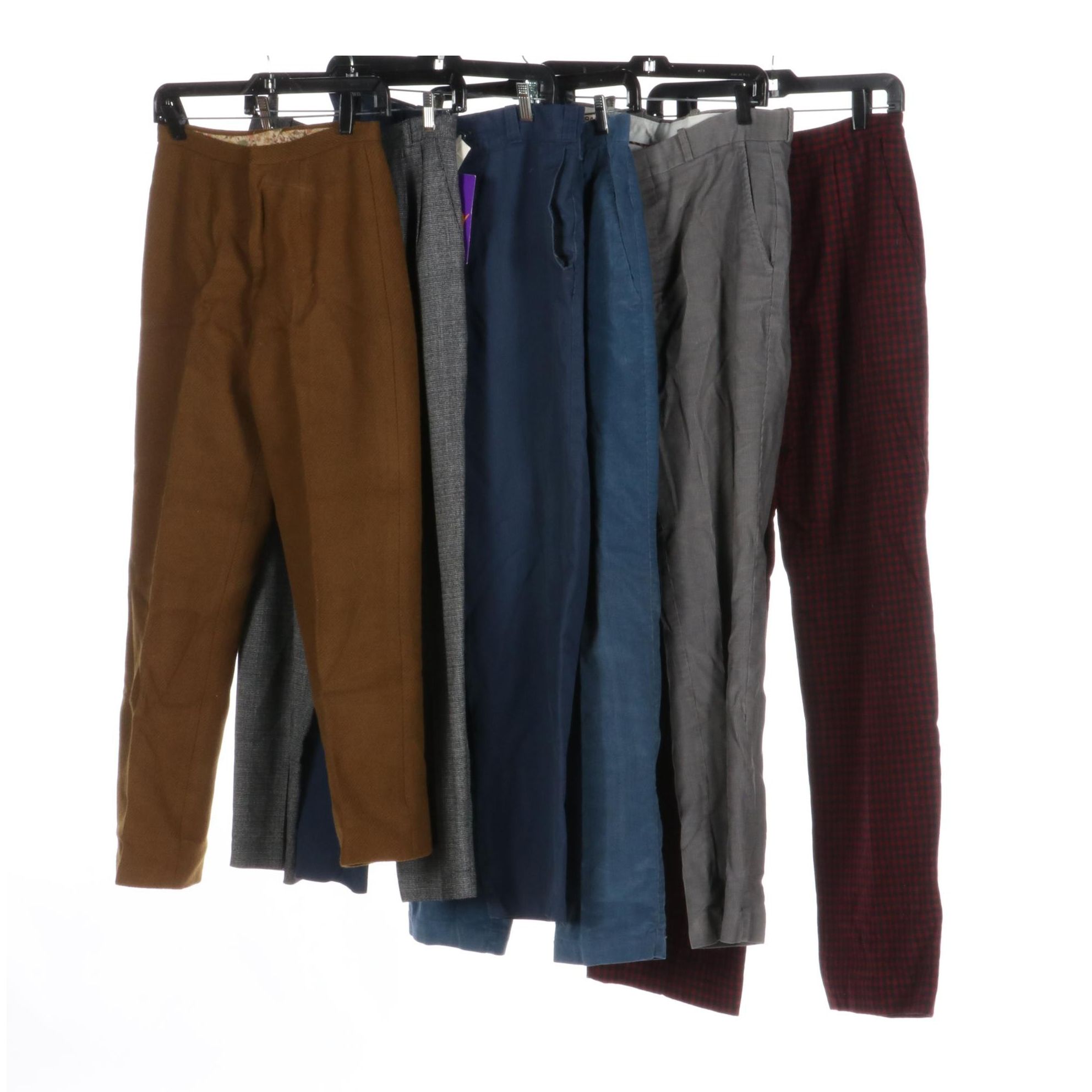 Kasper Pleated Pants, Liz Claiborne Corduroys with Men's Farah, Sears Pants