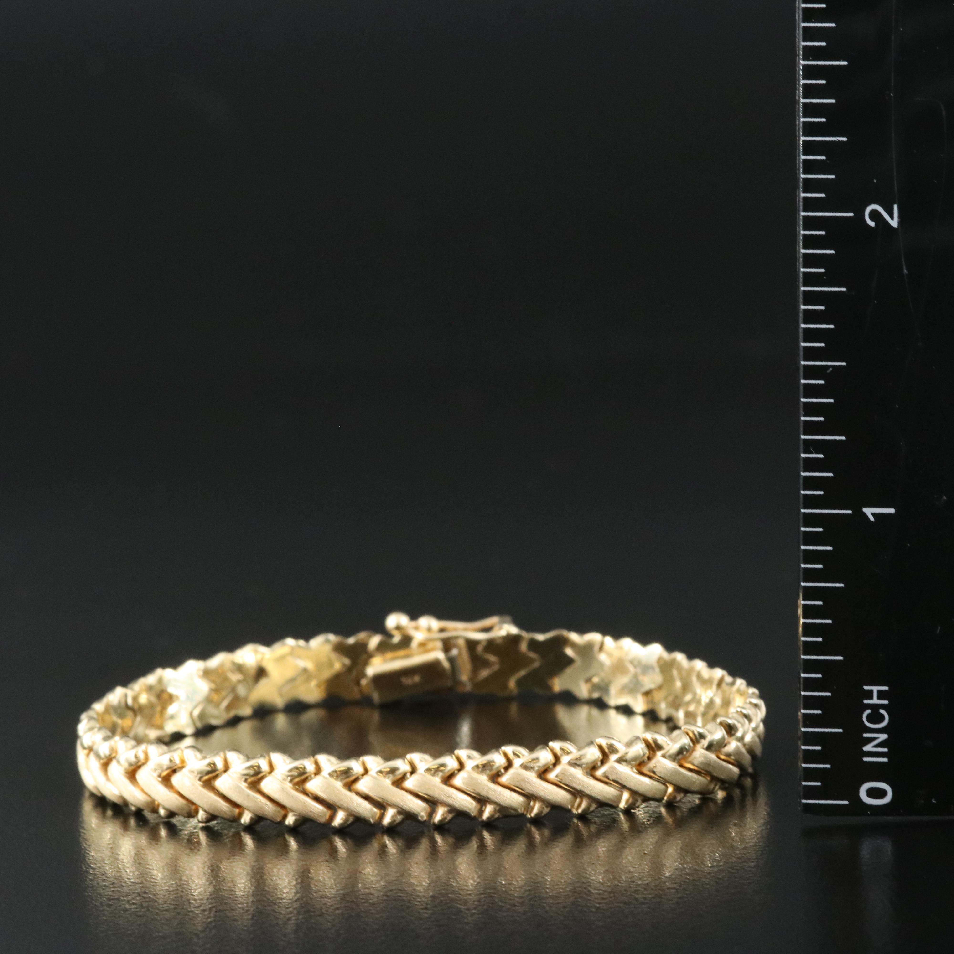 14K Fancy Link Bracelet
