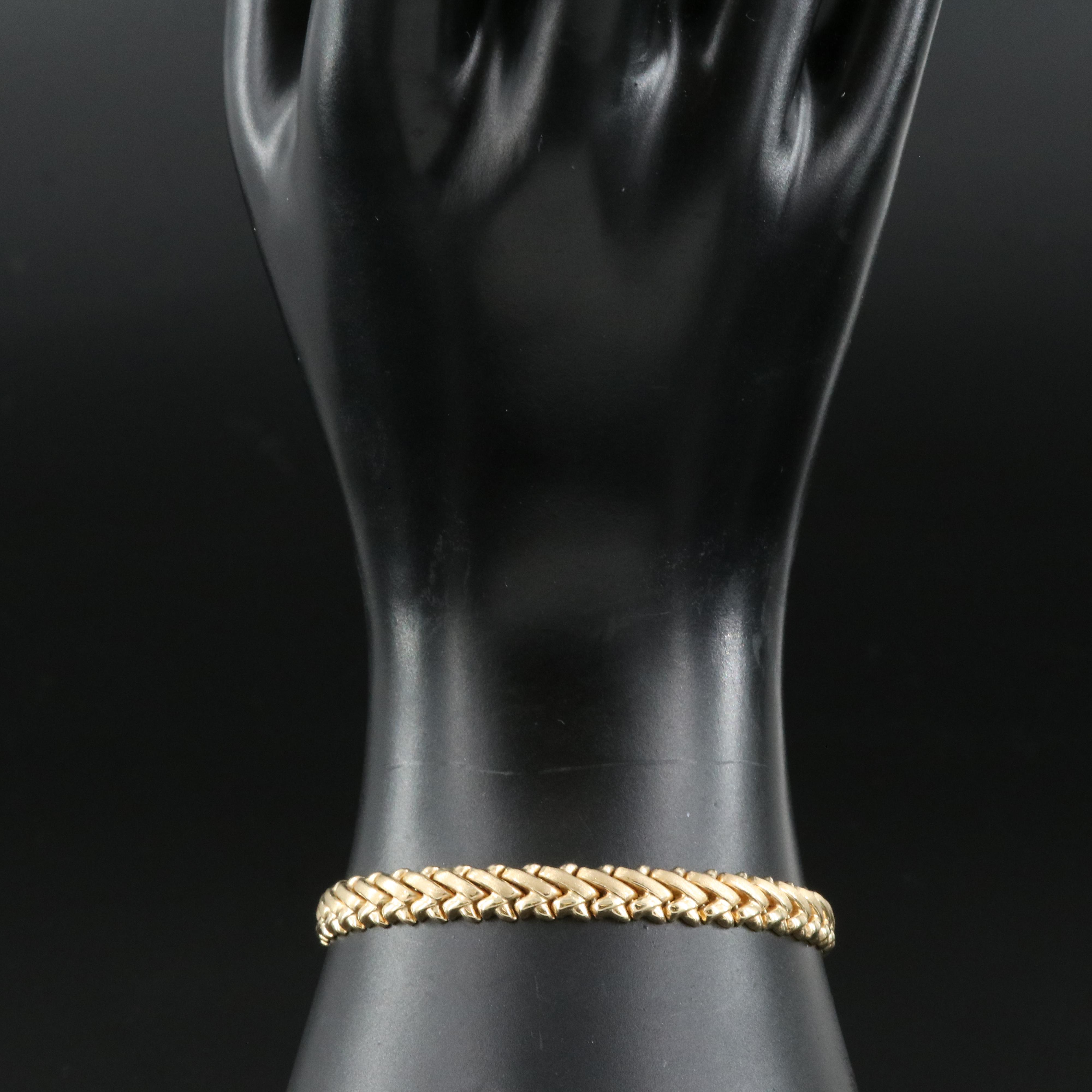 14K Fancy Link Bracelet