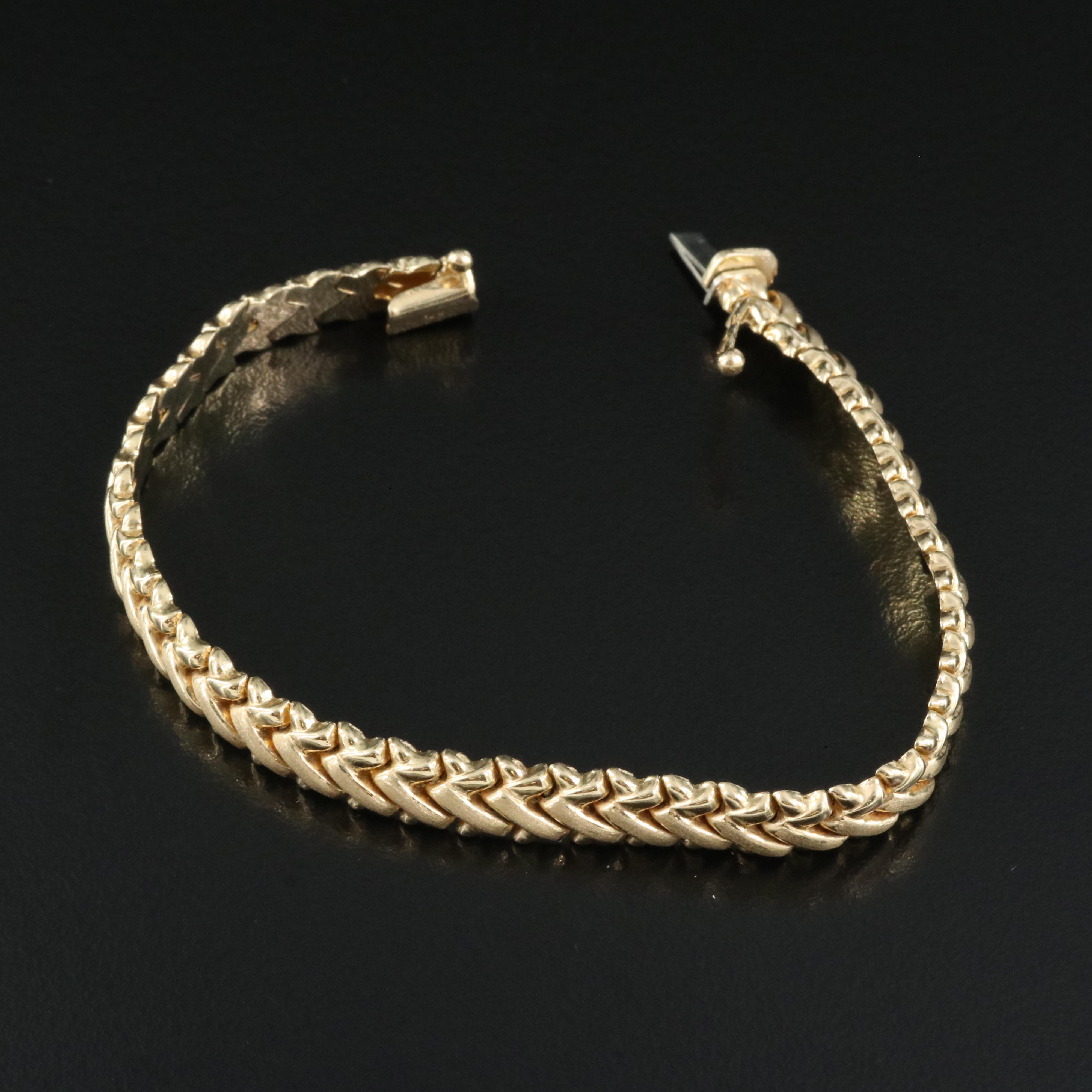 14K Fancy Link Bracelet