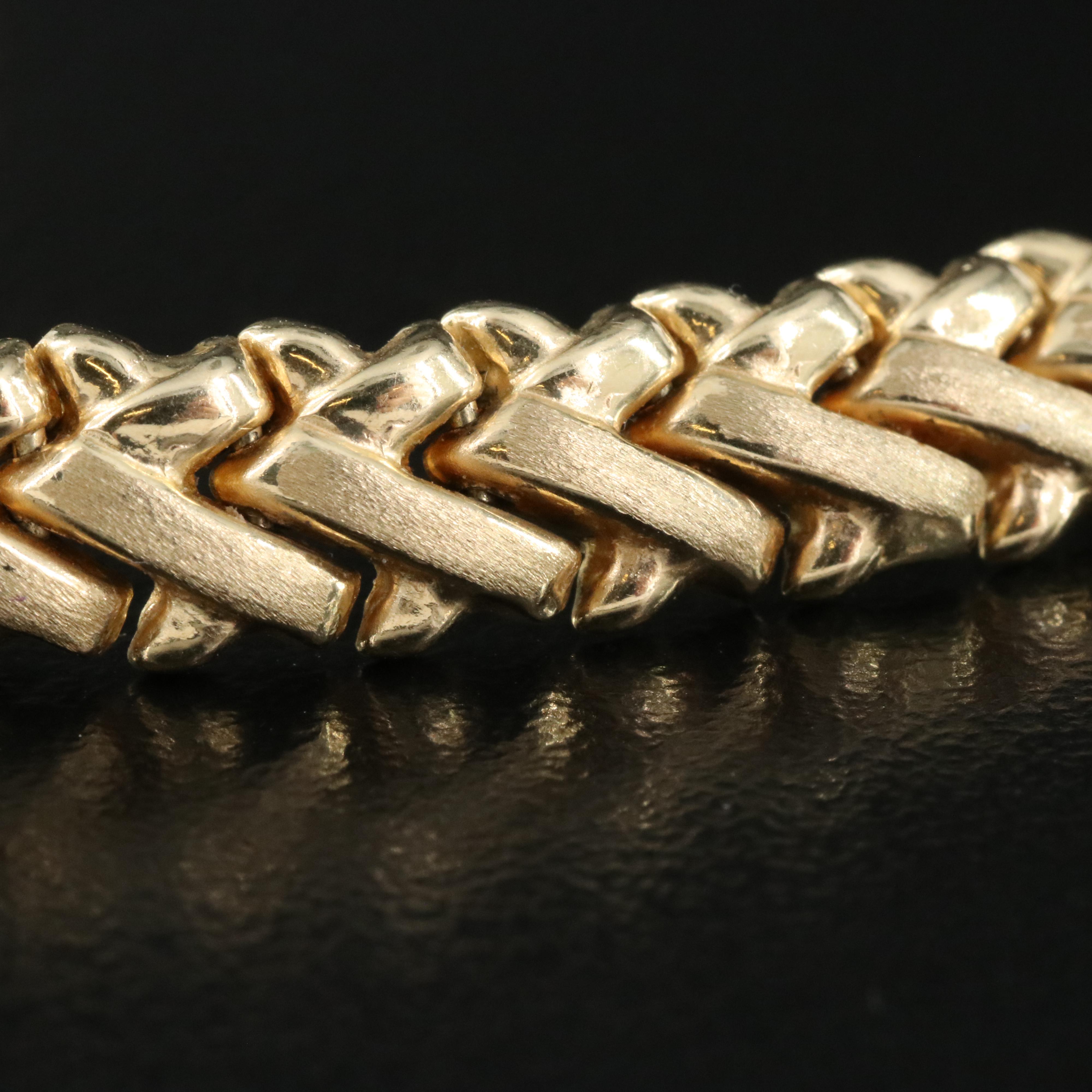 14K Fancy Link Bracelet