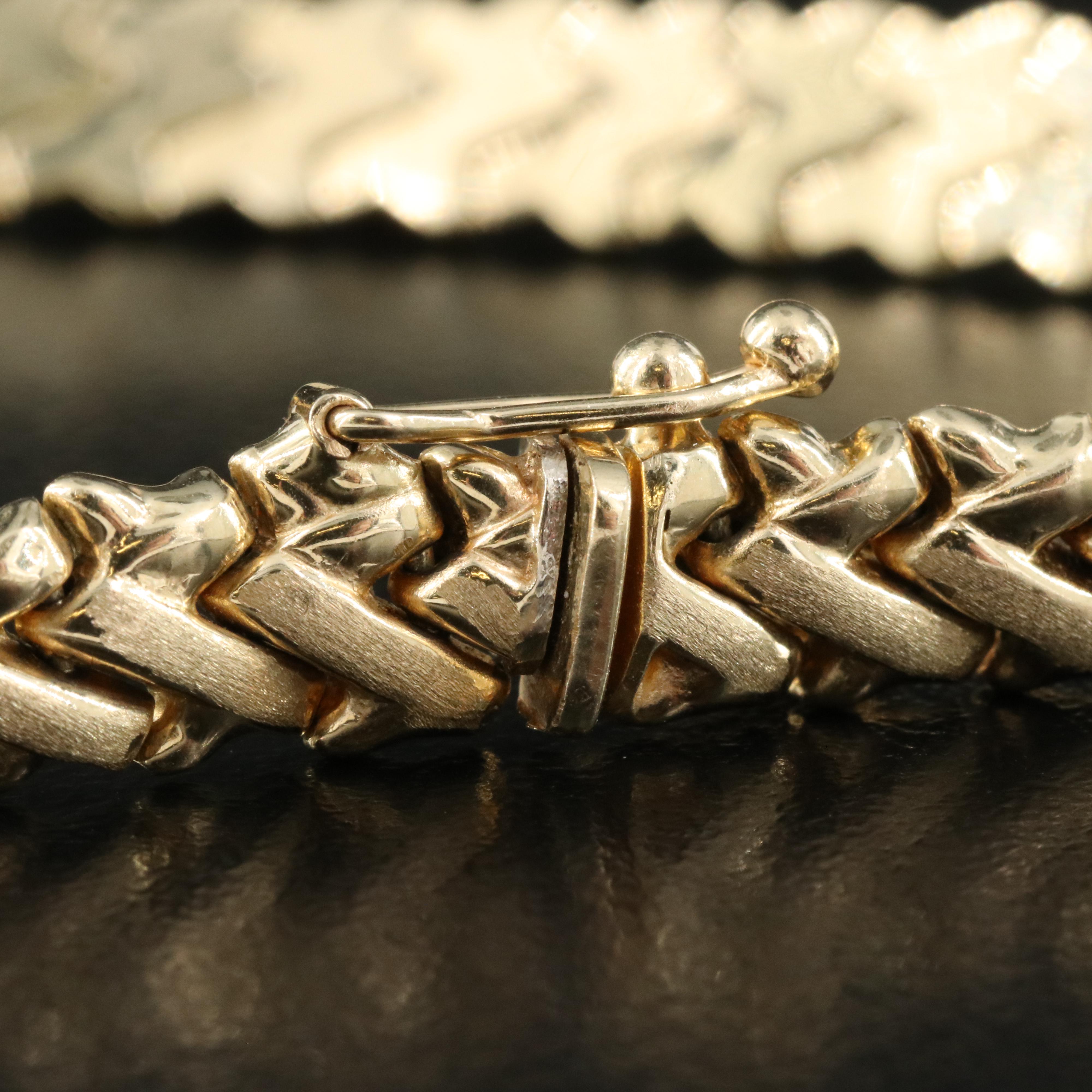 14K Fancy Link Bracelet