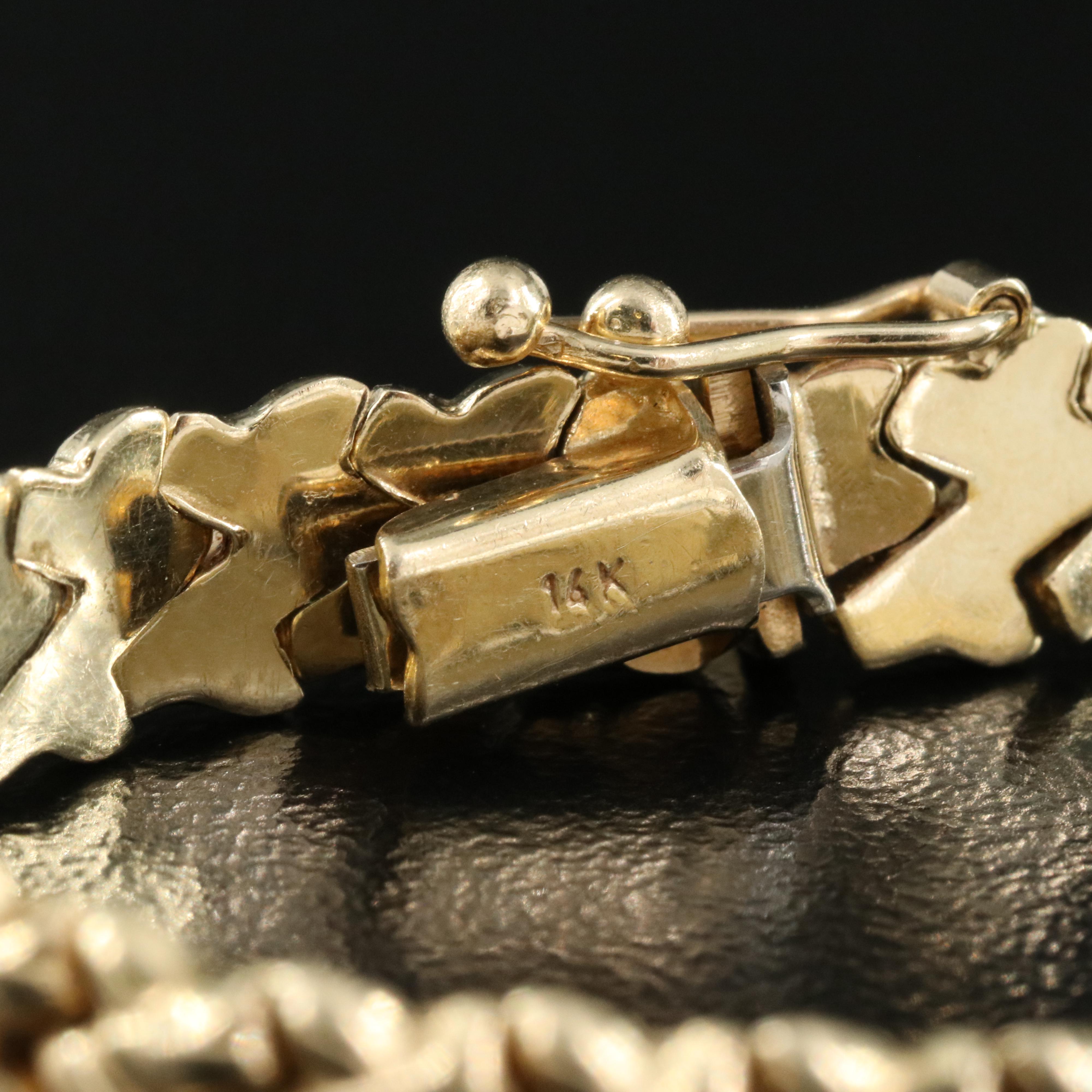 14K Fancy Link Bracelet