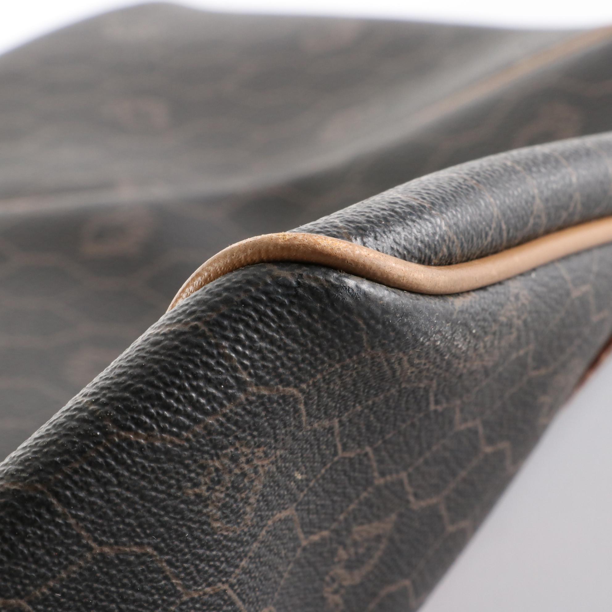 Christian Dior Boston Bag Duffel in Honeycomb Coated Canvas with Leather Trim