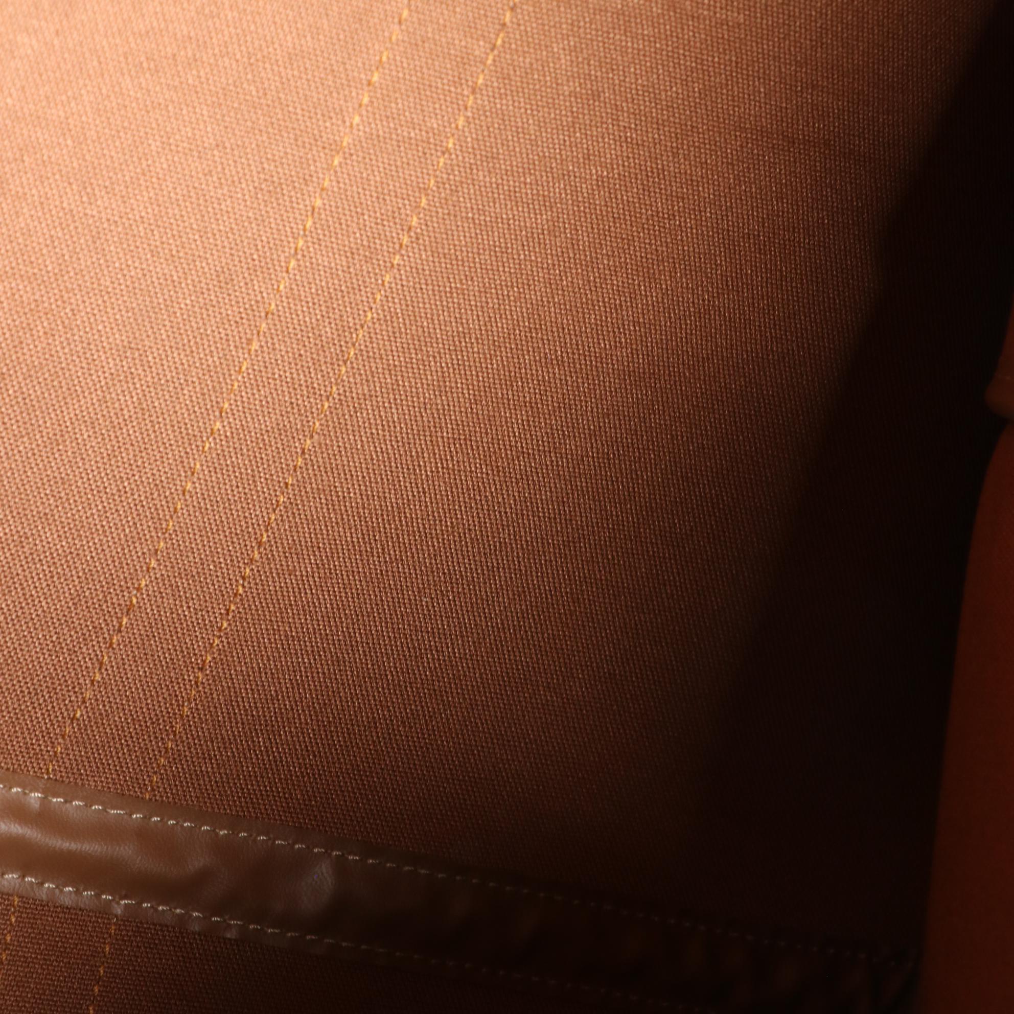 Christian Dior Boston Bag Duffel in Honeycomb Coated Canvas with Leather Trim