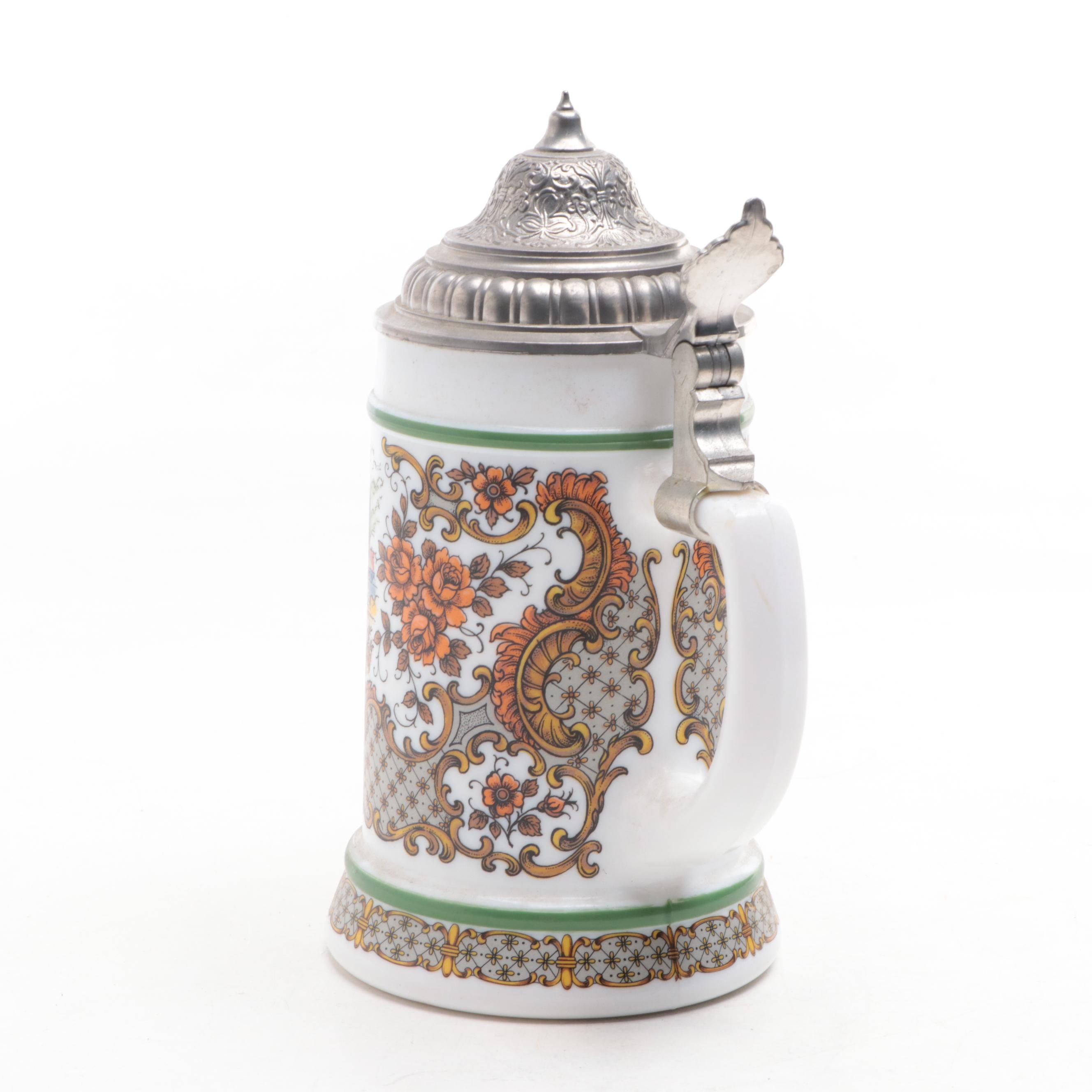 Heidelberg Themed Beer Stein with Genre Scene