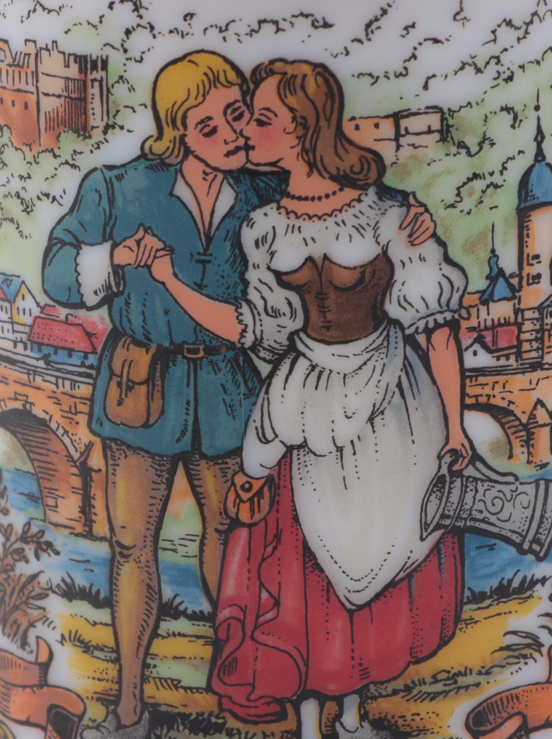 Heidelberg Themed Beer Stein with Genre Scene