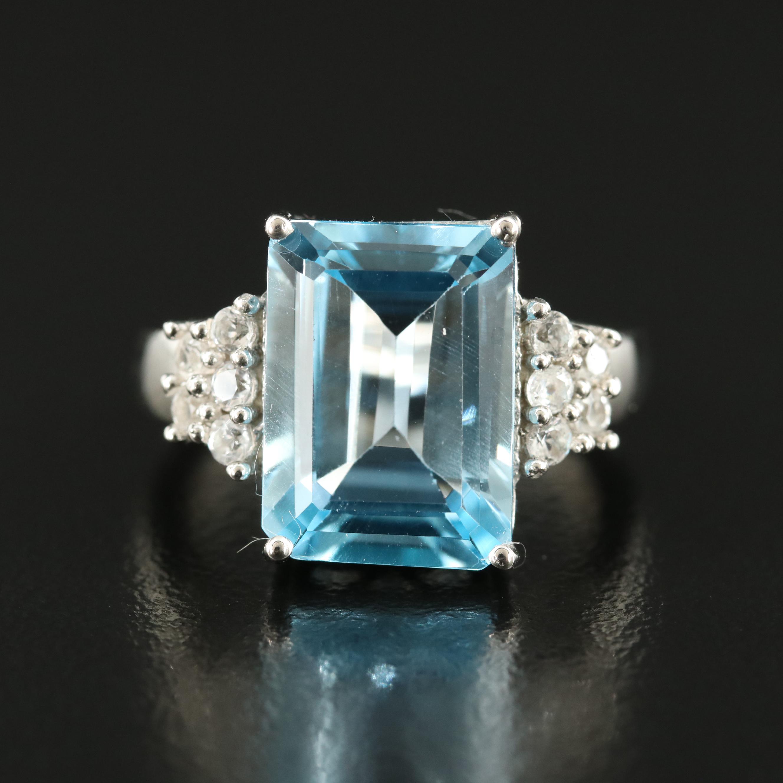 Sterling Swiss Blue Topaz Ring